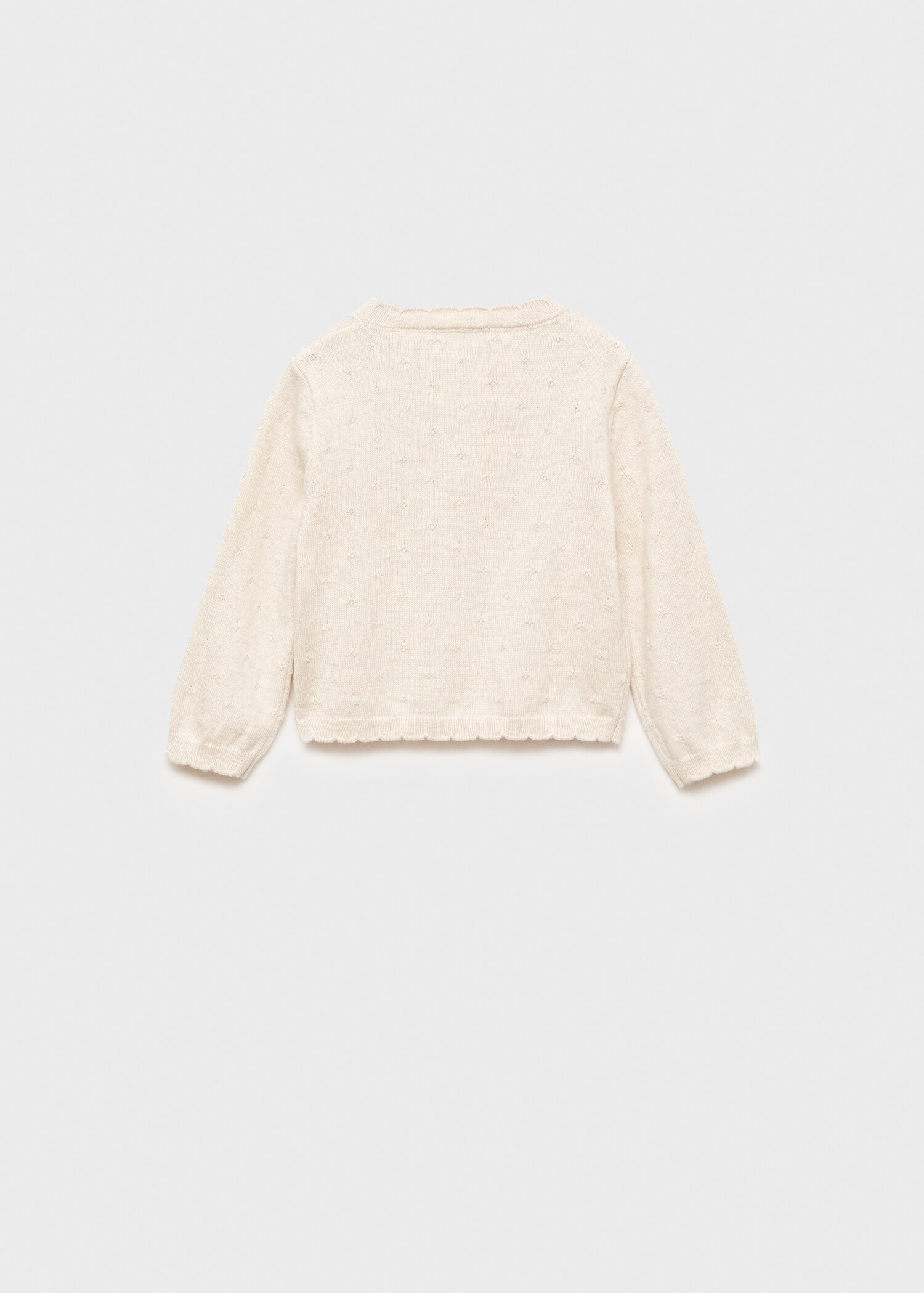 Bestickte Strickjacke - Rückseite des Artikels