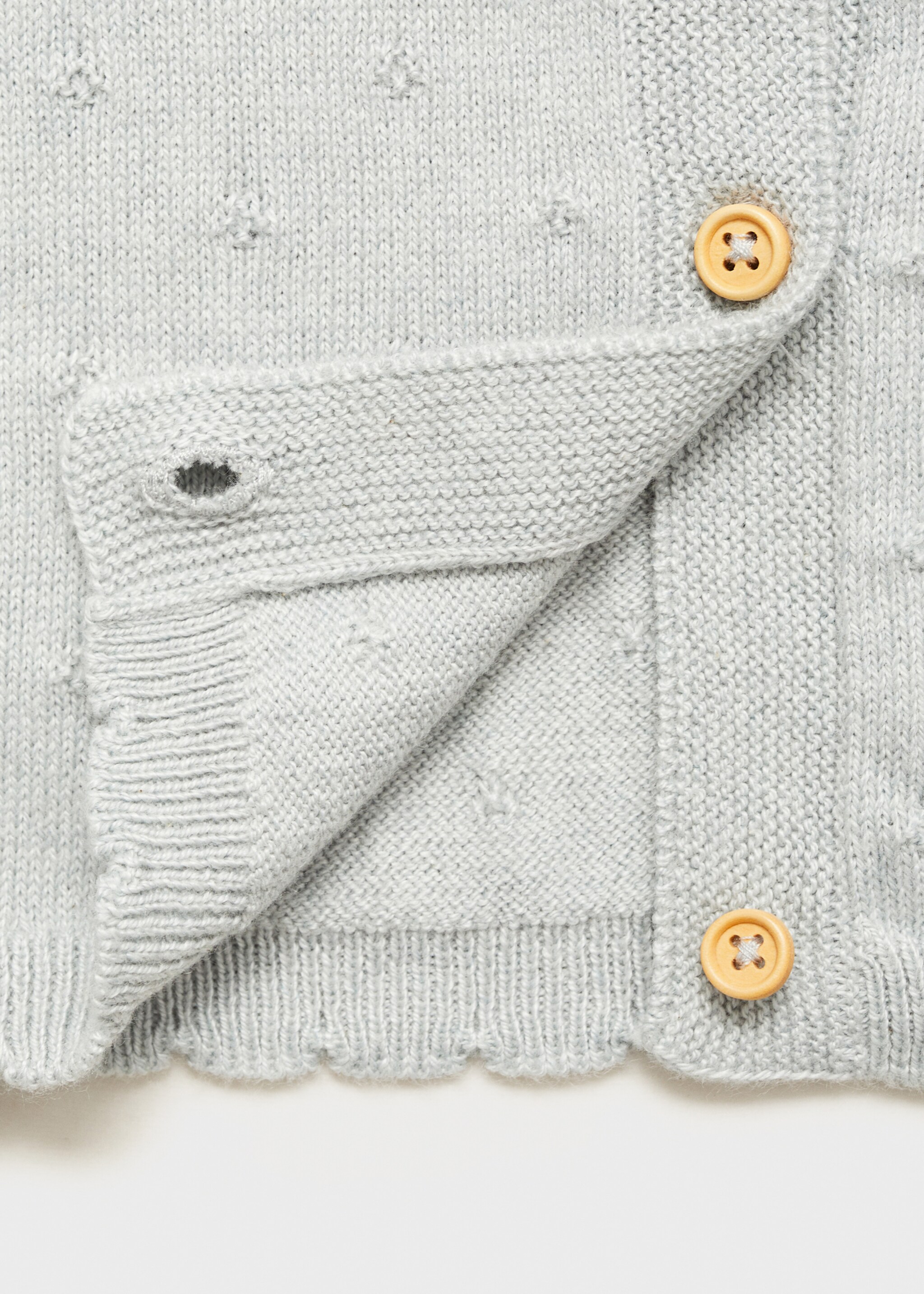 Bestickte Strickjacke - Detail des Artikels 0, Grün. Ref: 77083667-00.