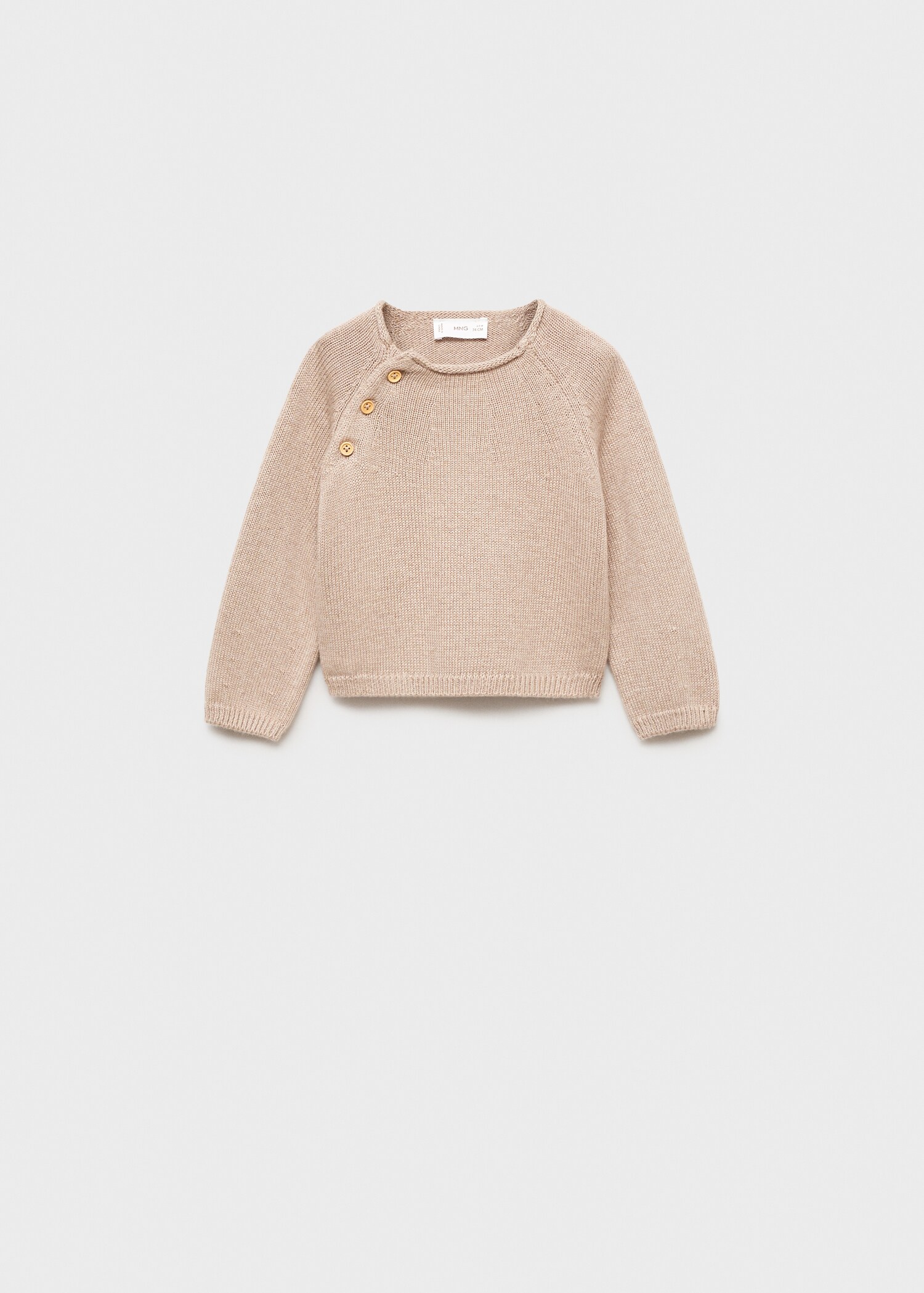Sweter z dzianiny z ozdobnymi guzikami - Artykuł bez modela/modelki