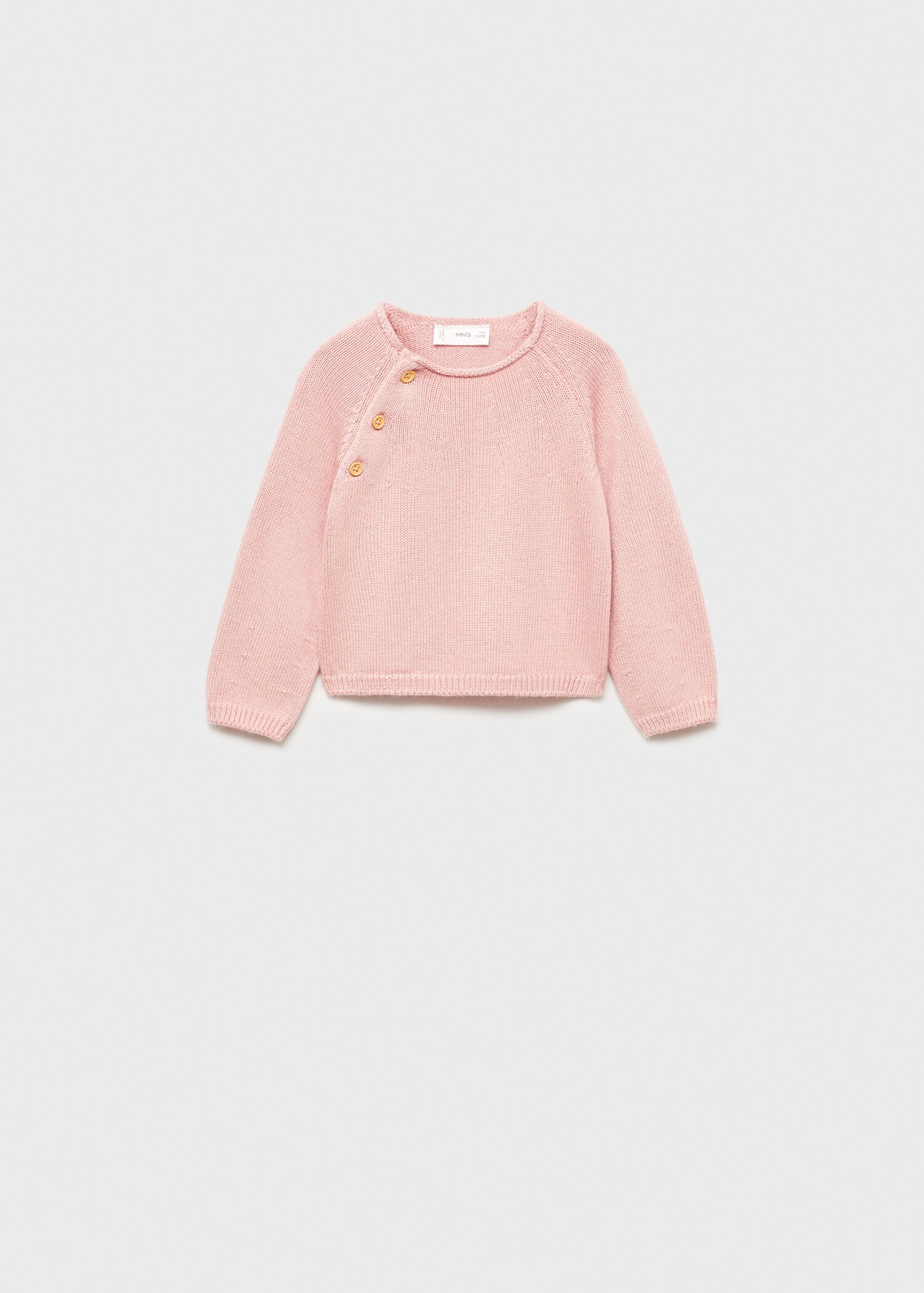 Sweter z dzianiny z ozdobnymi guzikami - Artykuł bez modela/modelki