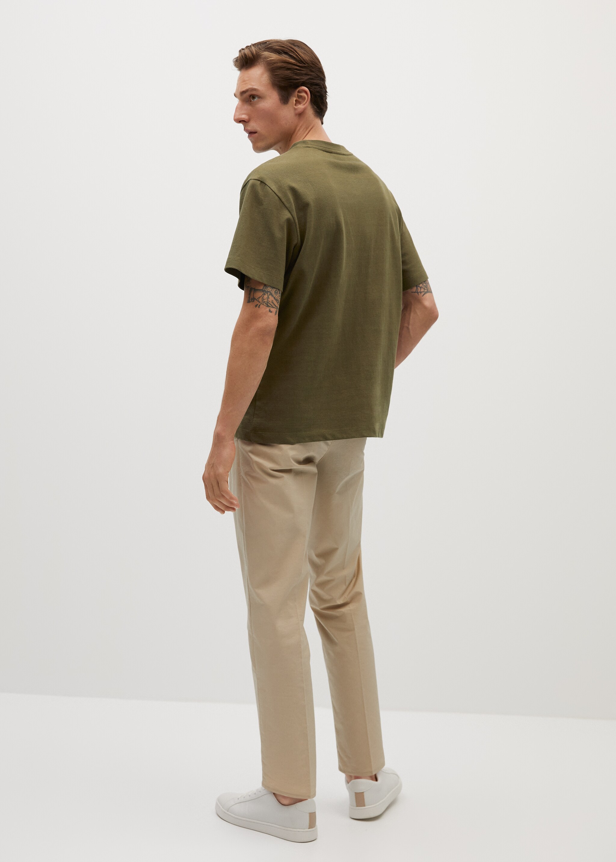 Camiseta algodón bolsillo - Reverso del artículo