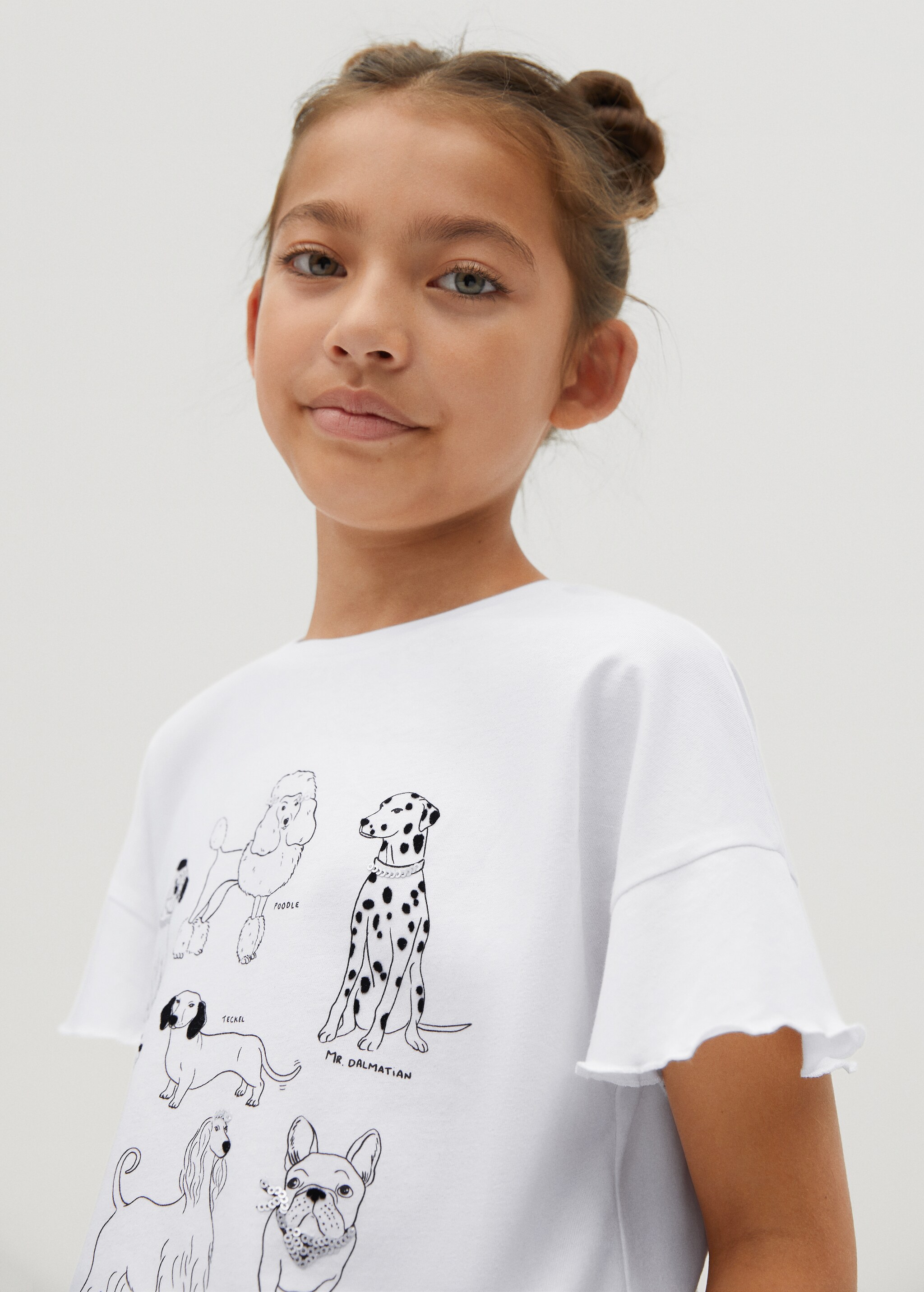 Camiseta estampada detalle lentejuelas - Detalle del artículo 1