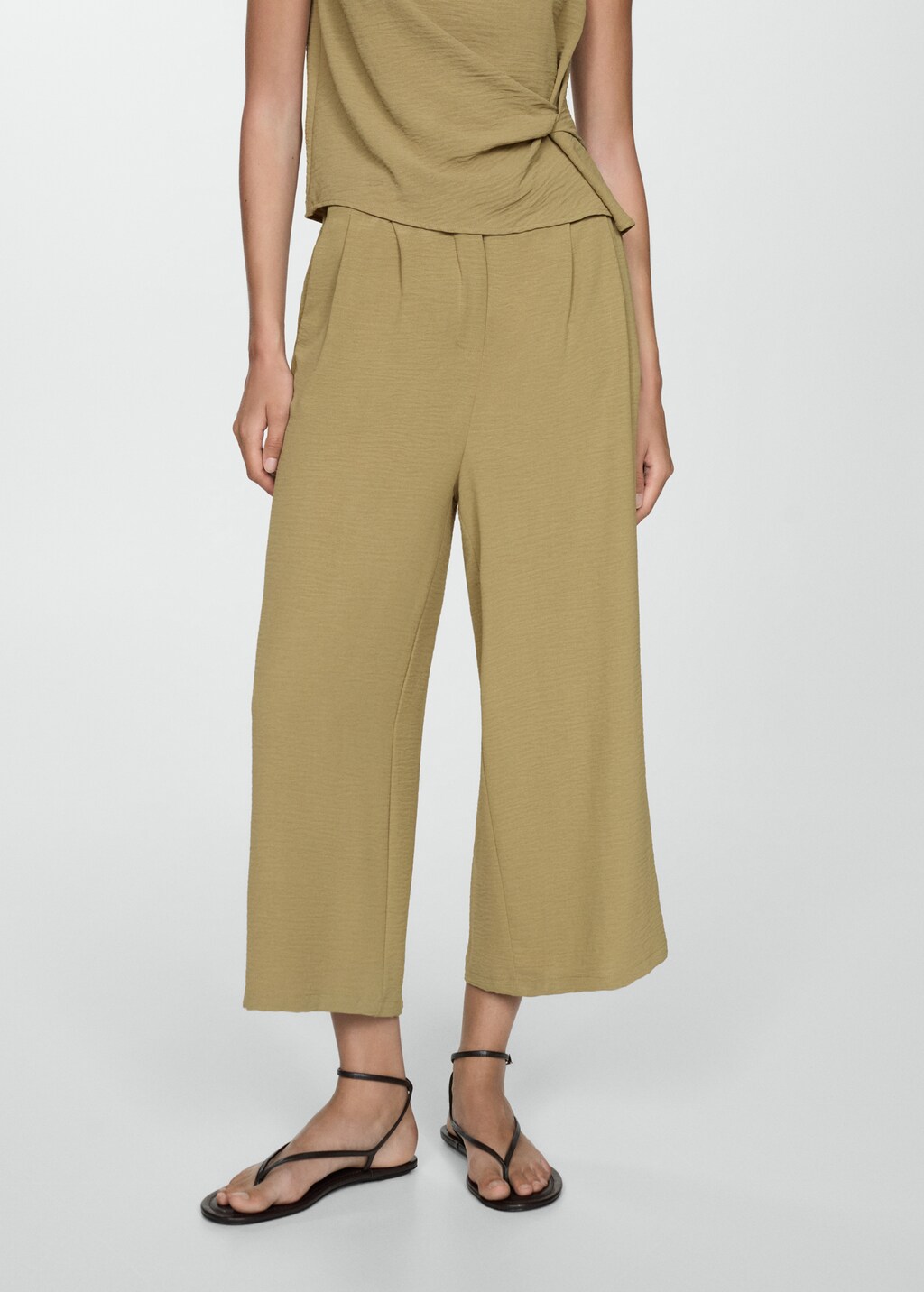 Openwork knit pants - Women | MANGO OUTLET USA