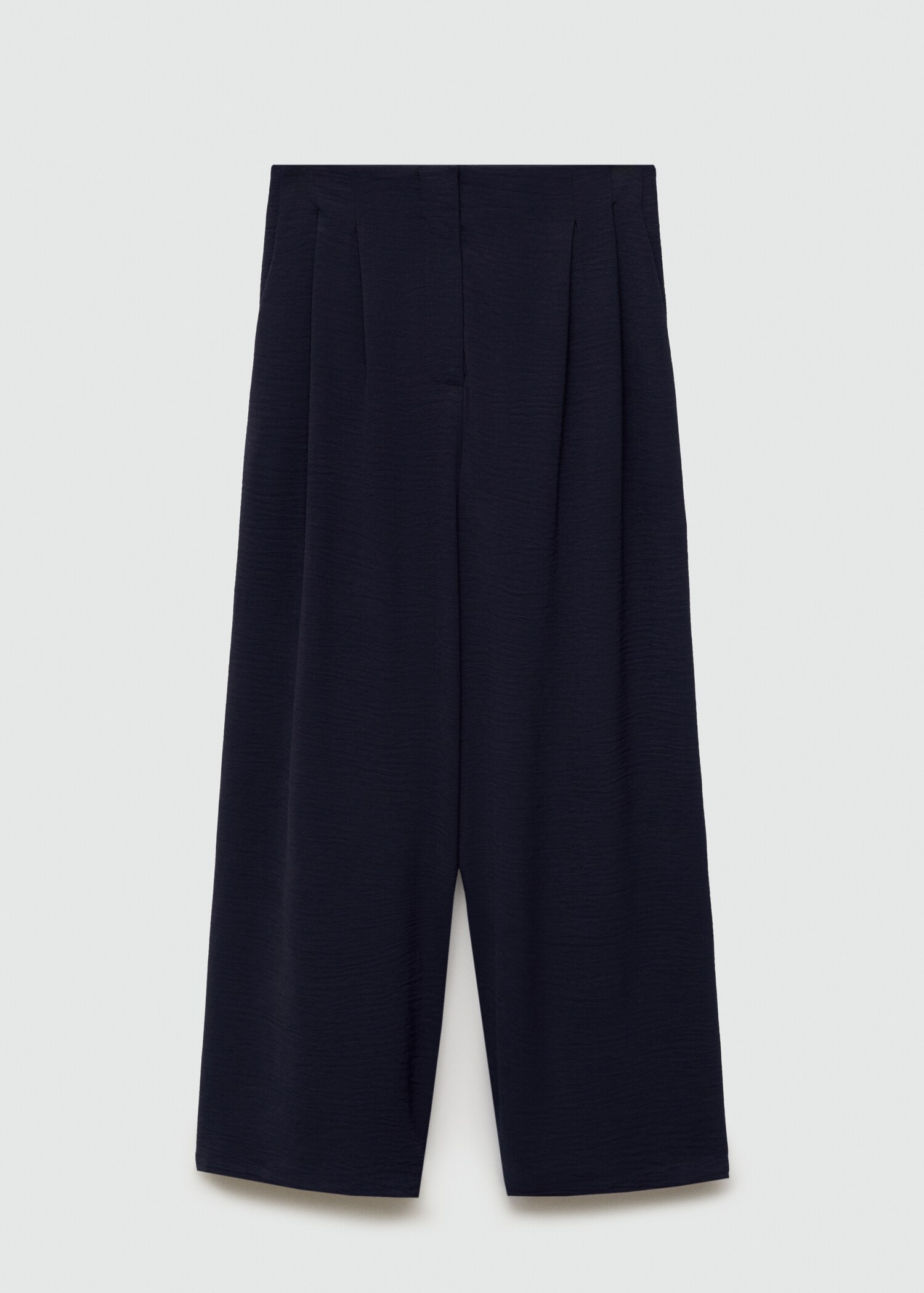 Textured wide leg trousers - Article without model