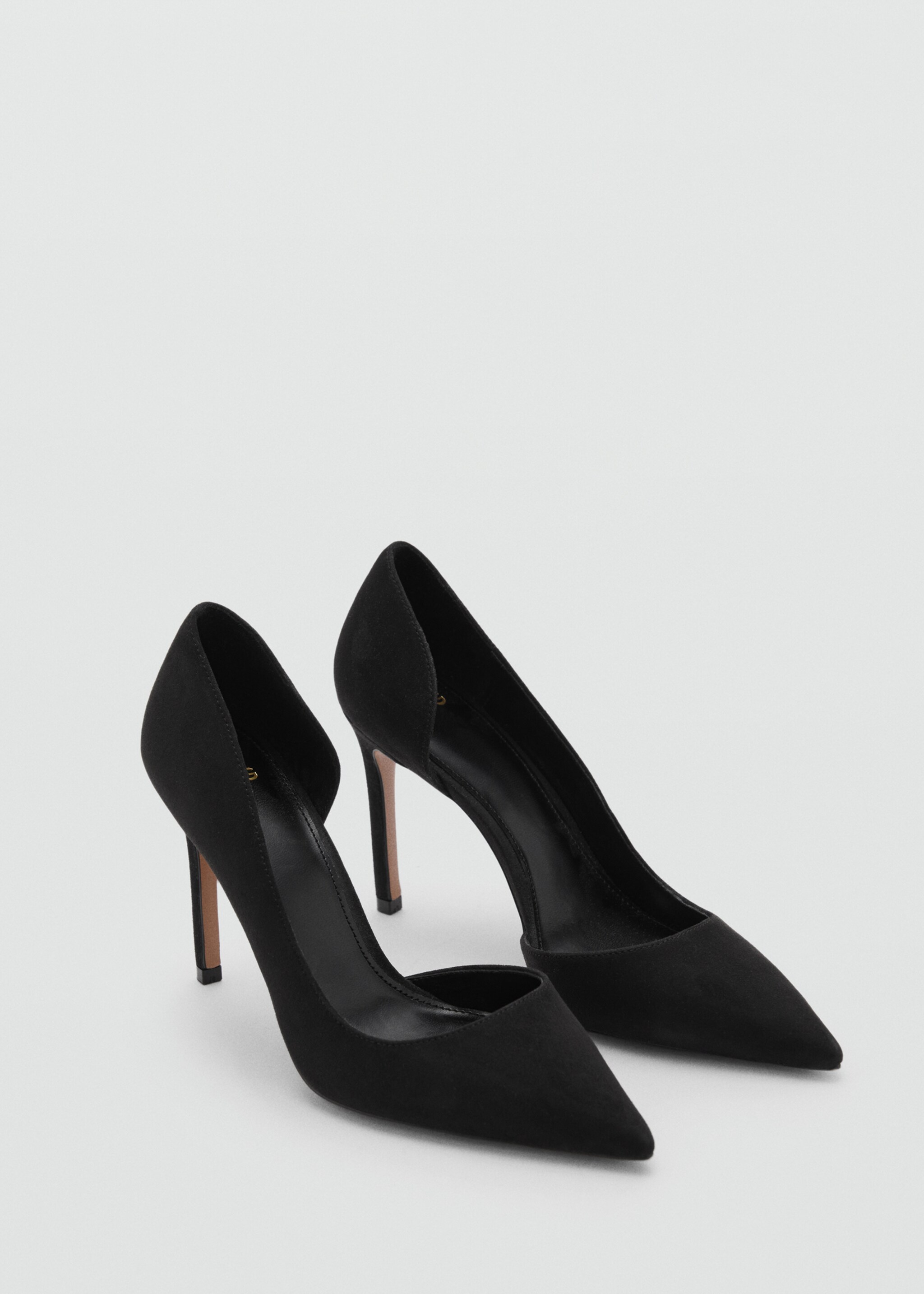 Asymmetrical heeled shoes - Medium plane, Black. Ref: 77084016-00.
