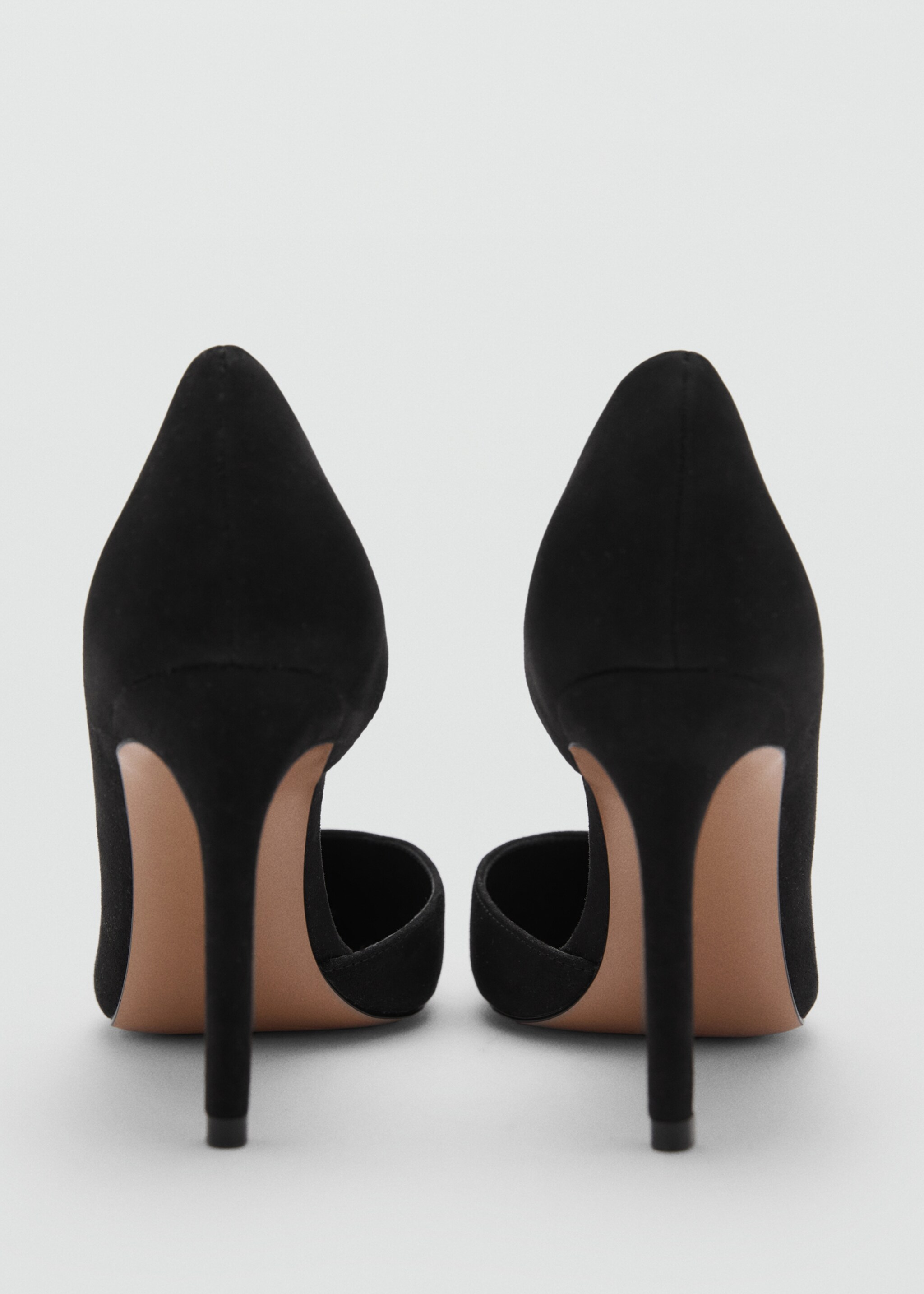 Asymmetrical heeled shoes - Details of the article 1, Black. Ref: 77084016-00.