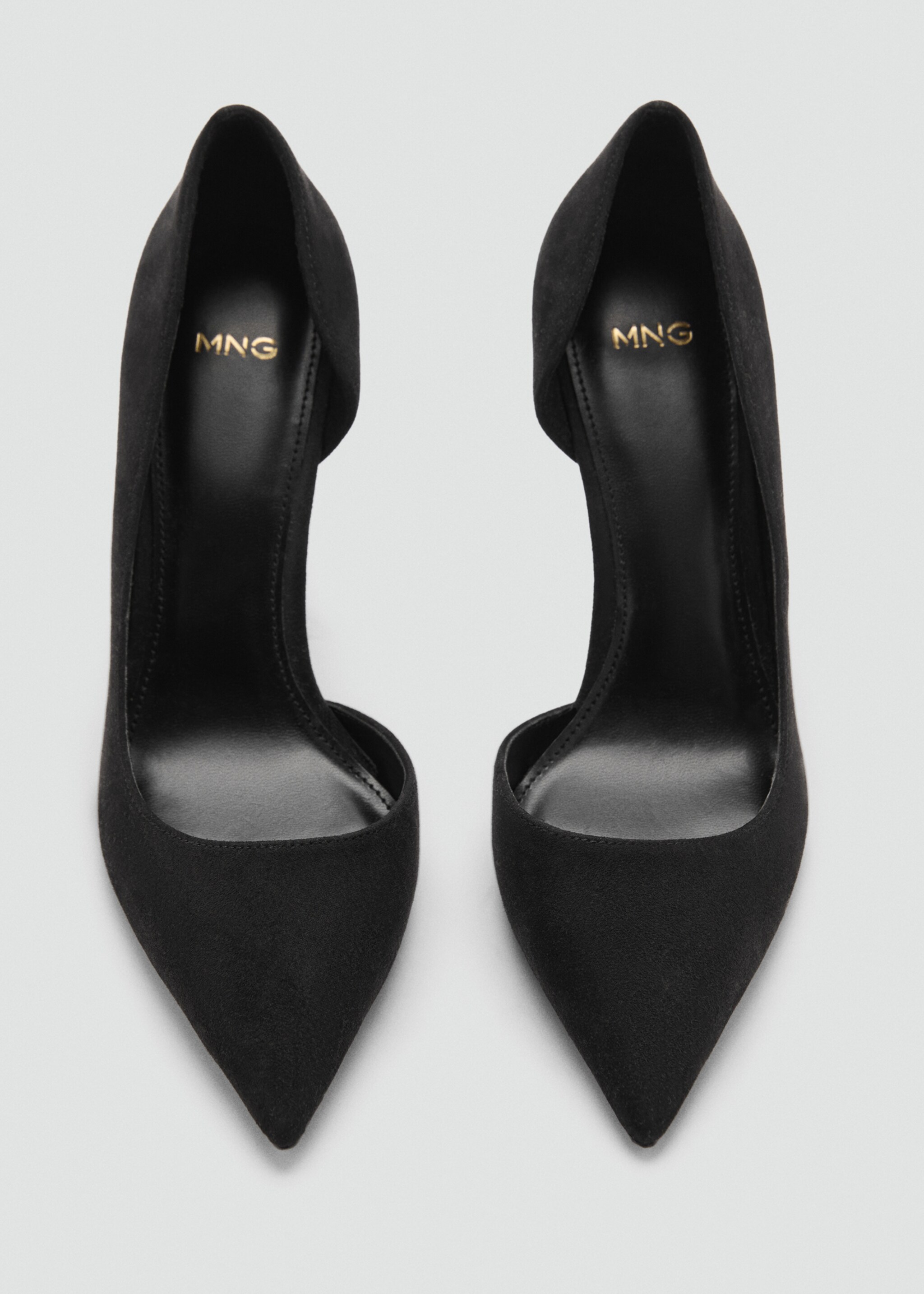 Asymmetrical heeled shoes - Details of the article 3, Black. Ref: 77084016-00.