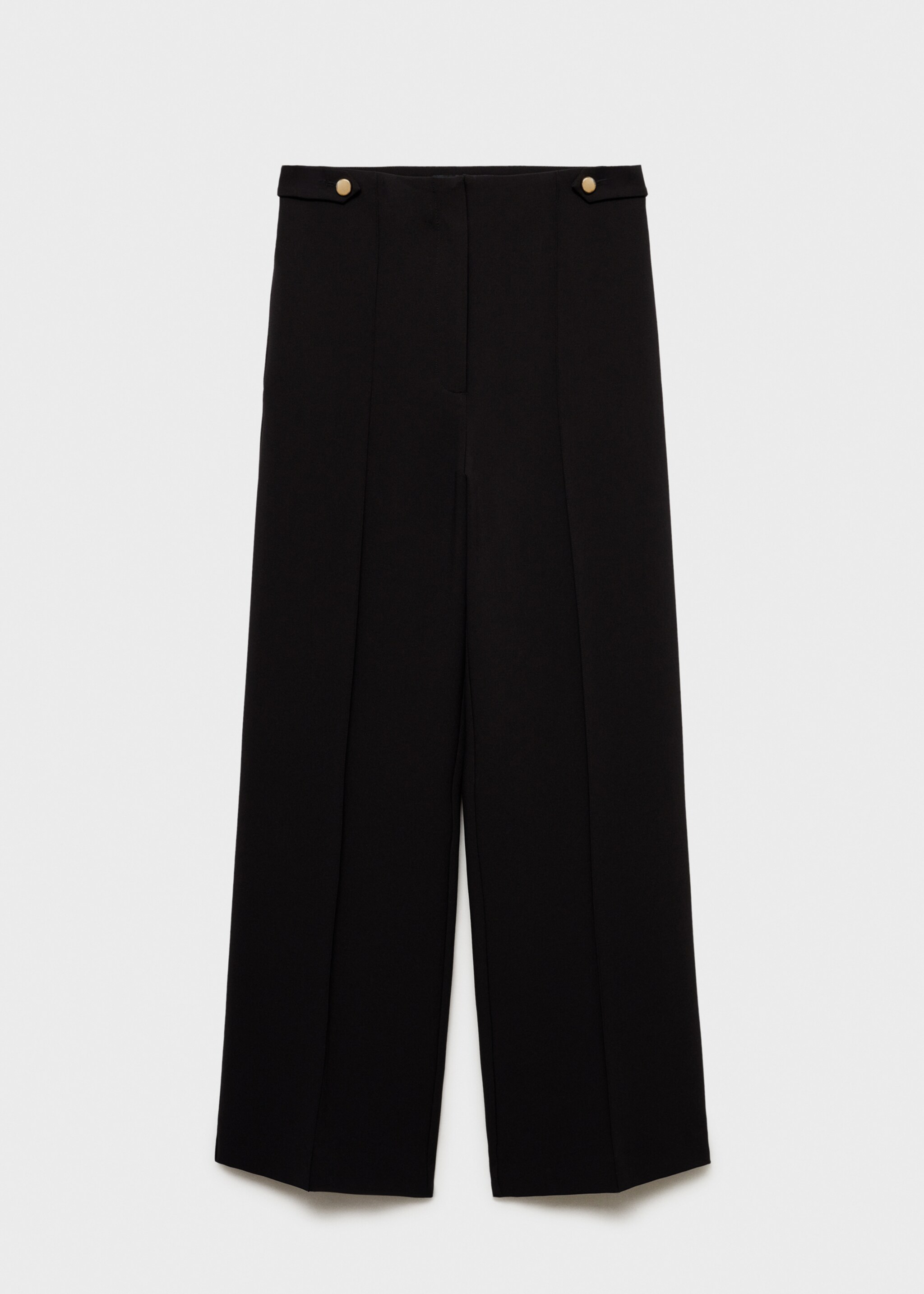 Buttons straight-fit trousers - Article without model