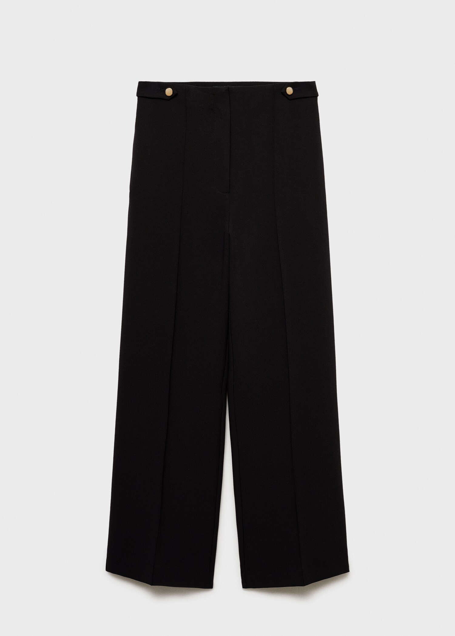 Buttons straight-fit trousers - Article without model