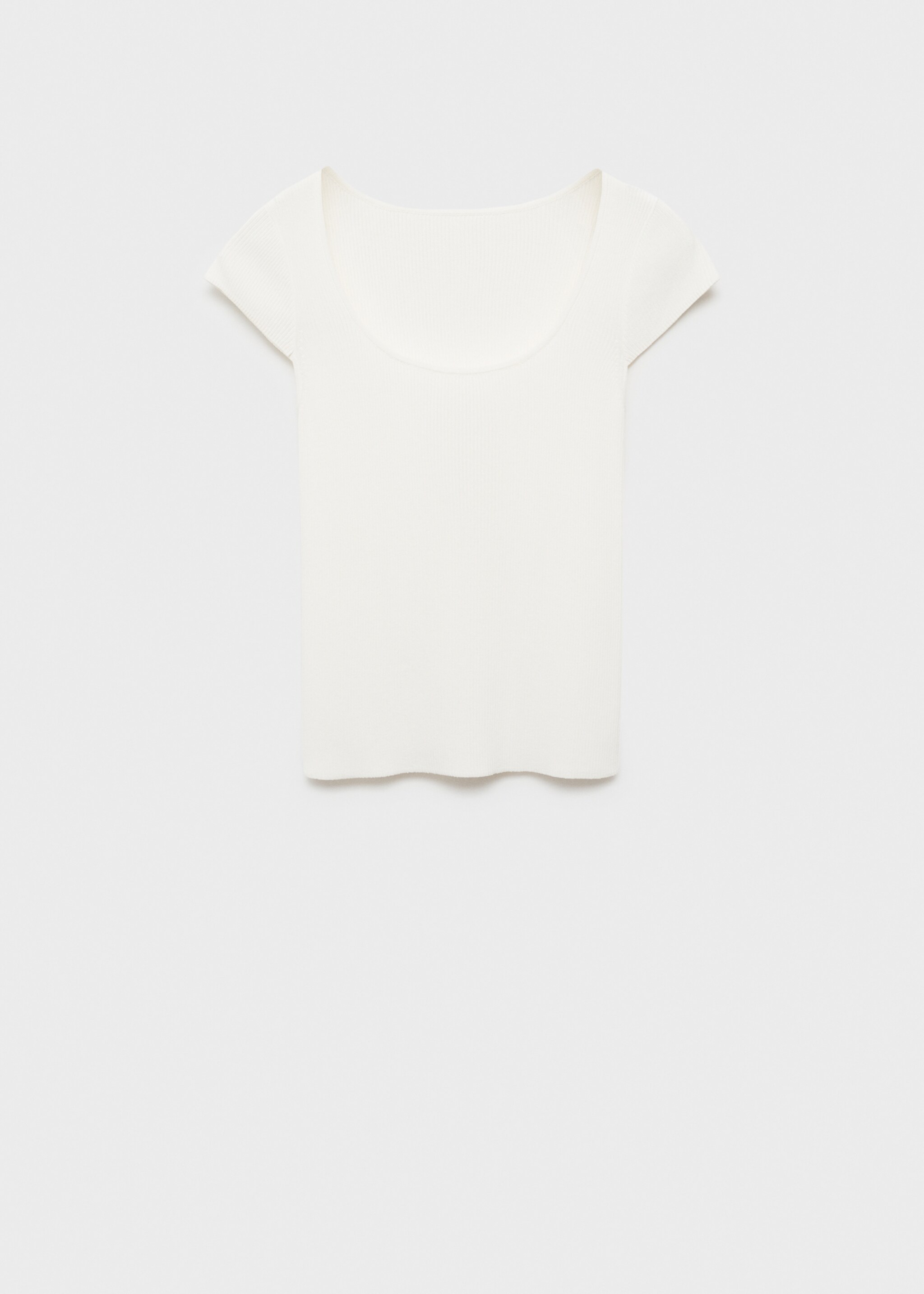 Fine ribbed knit top - Article without model