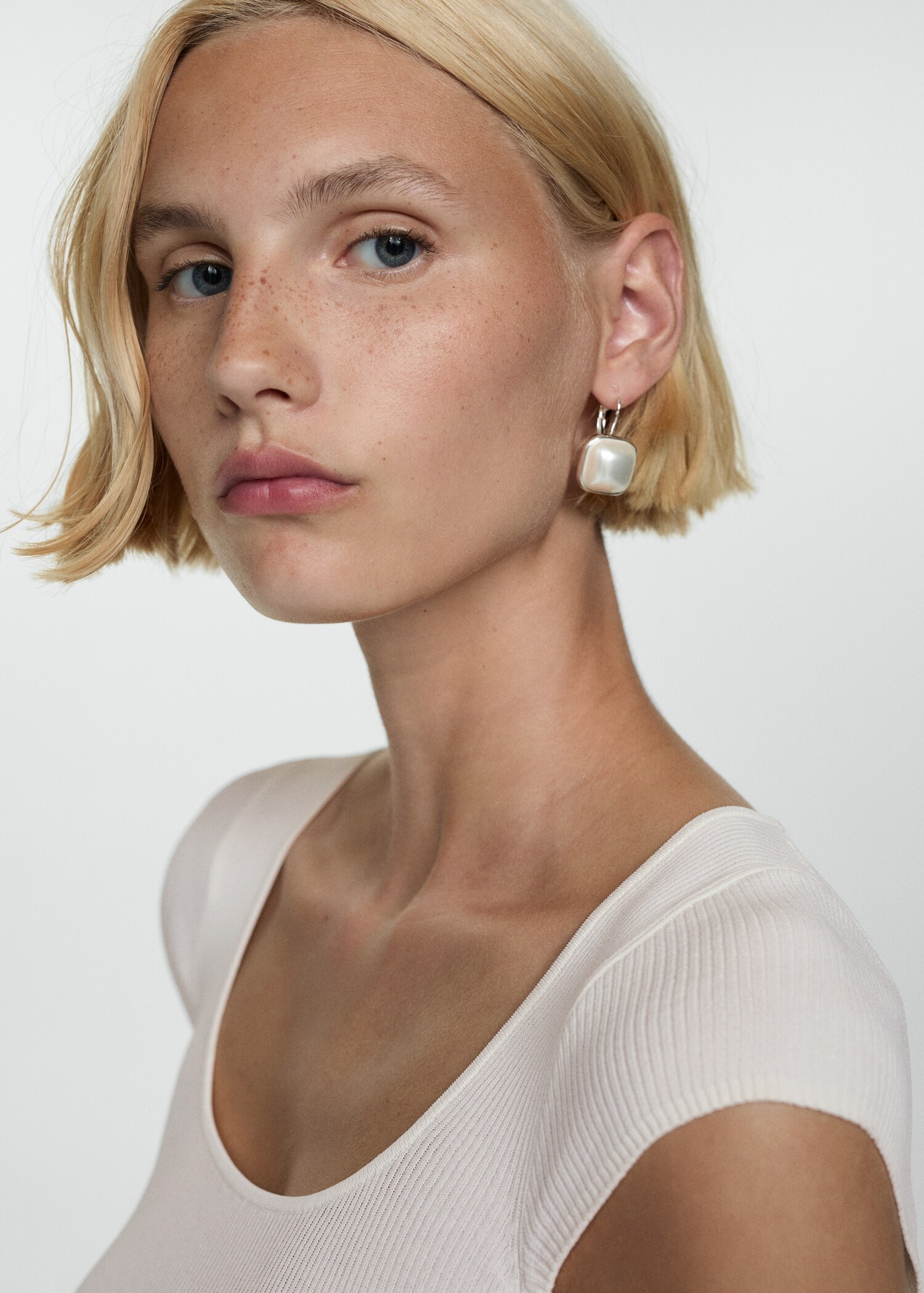Fine ribbed knit top - Details of the article 1