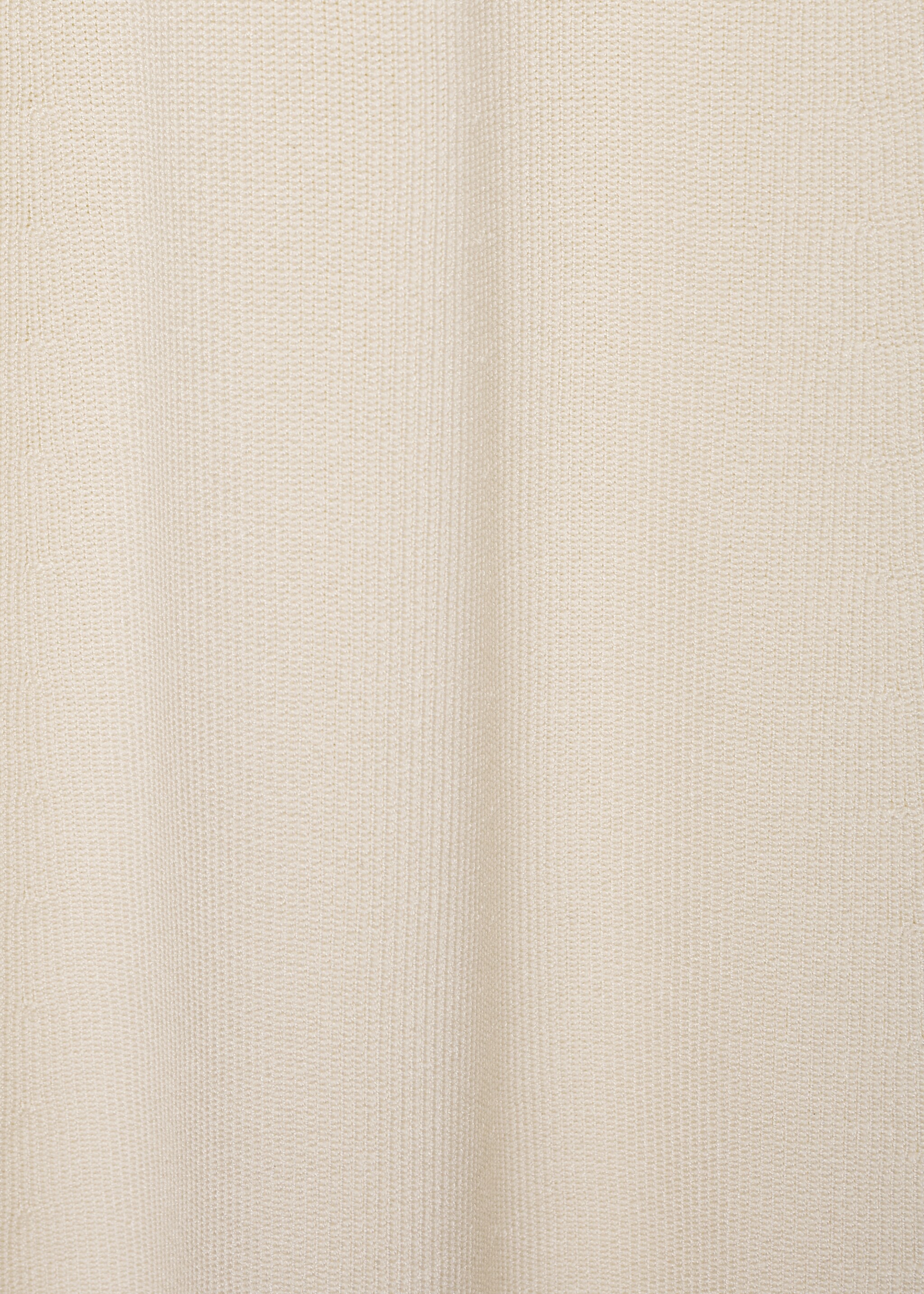 Vestido punto cuello perkins - Detalle del artículo 0, Crudo. Ref: 77084032-00.