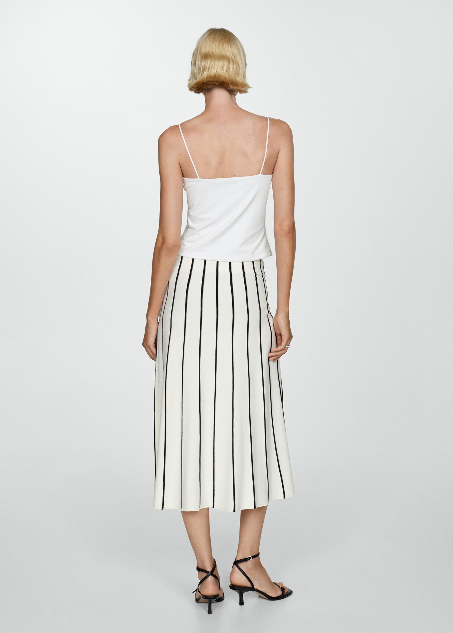 Strapless straight-neck top - Reverse of the article