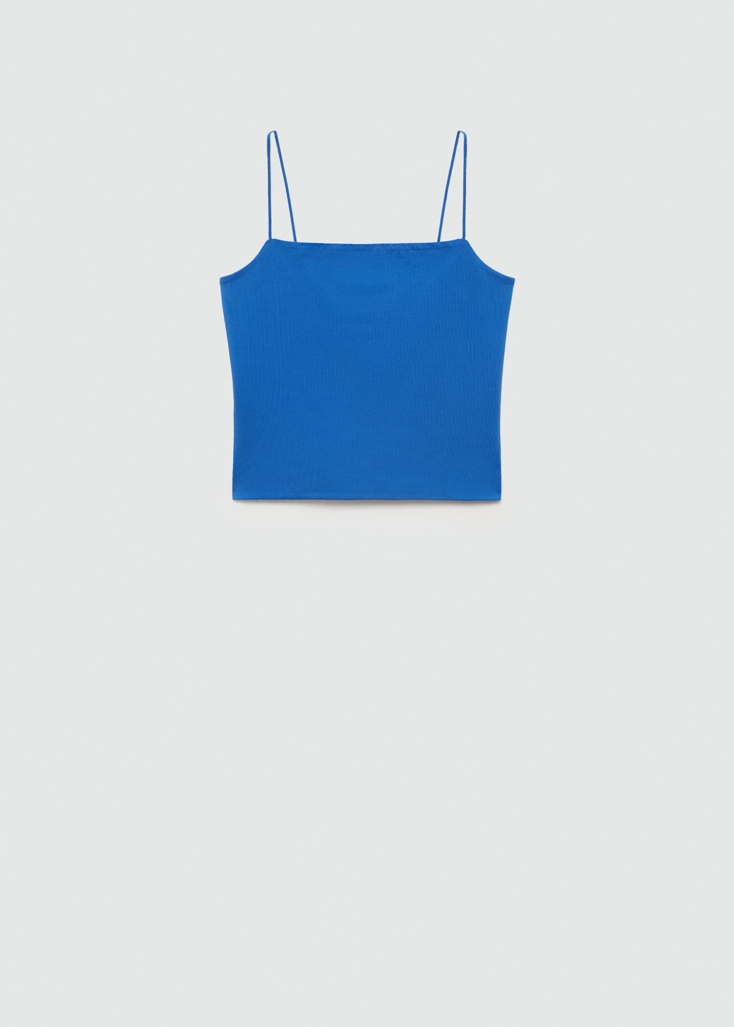 Strapless straight-neck top - Article without model