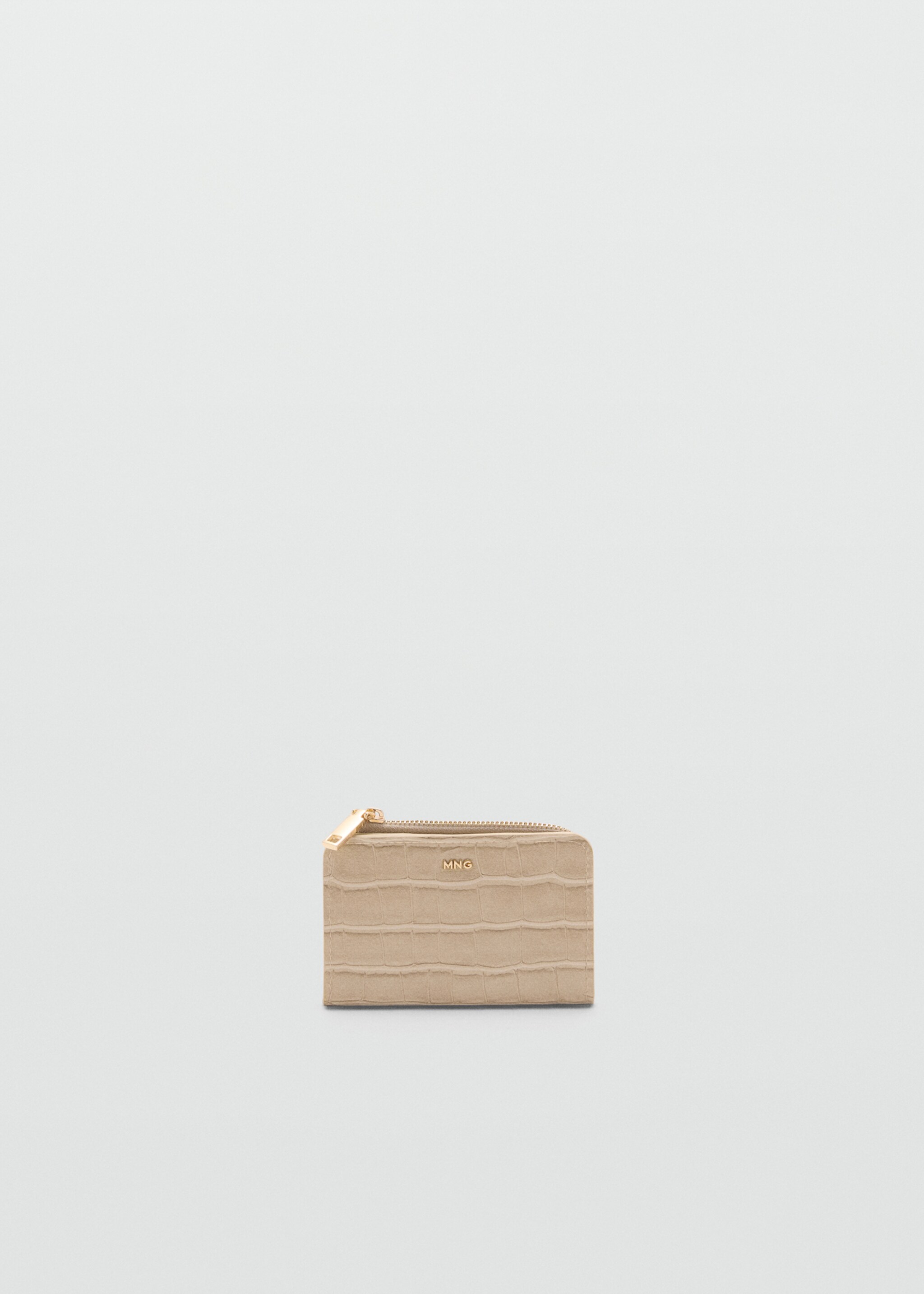 Billetera efecto cocodrilo - Artículo sin modelo, Blanco marfil. Ref: 77084043-00.