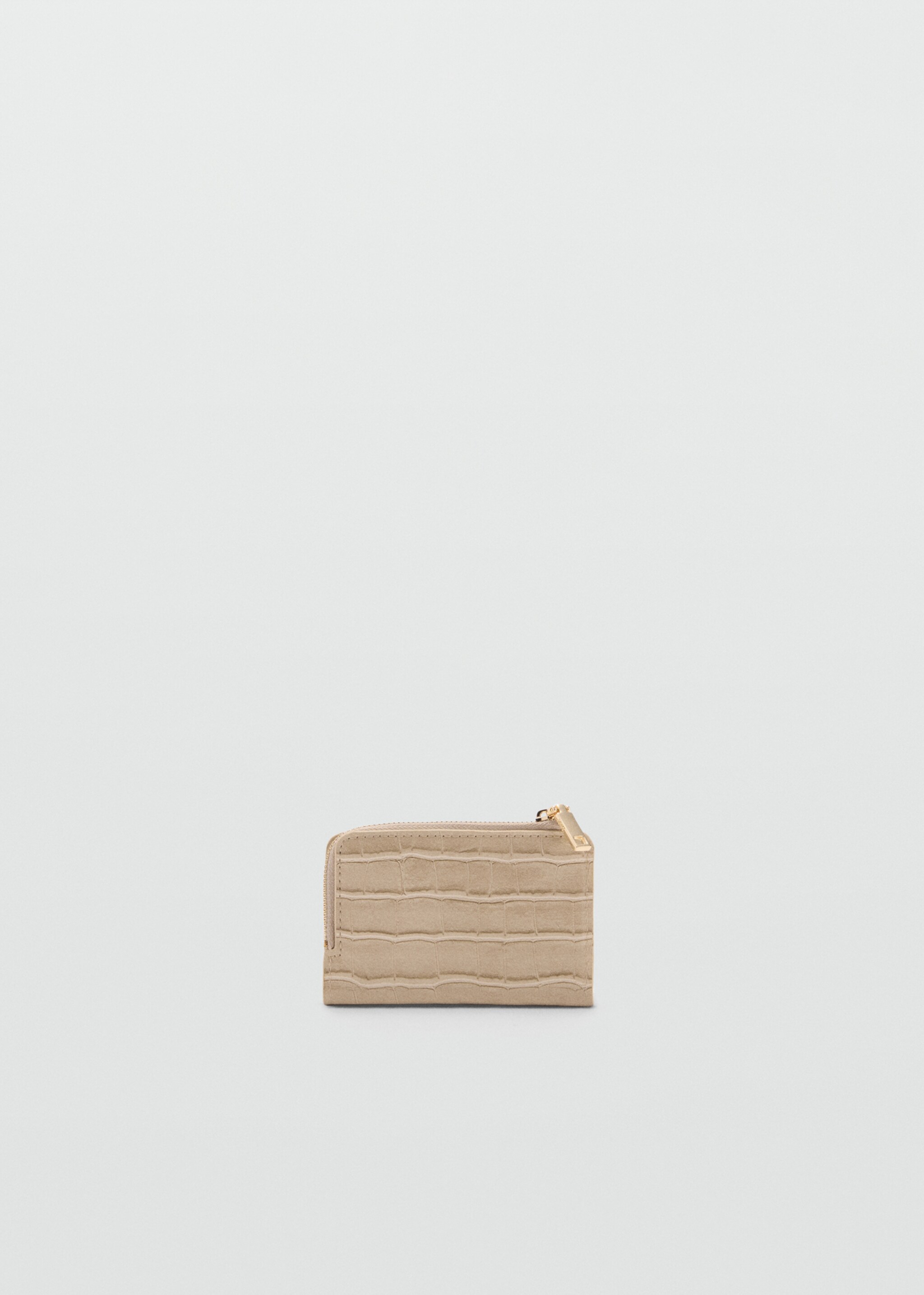 Billetera efecto cocodrilo - Detalle del artículo 2, Blanco marfil. Ref: 77084043-00.