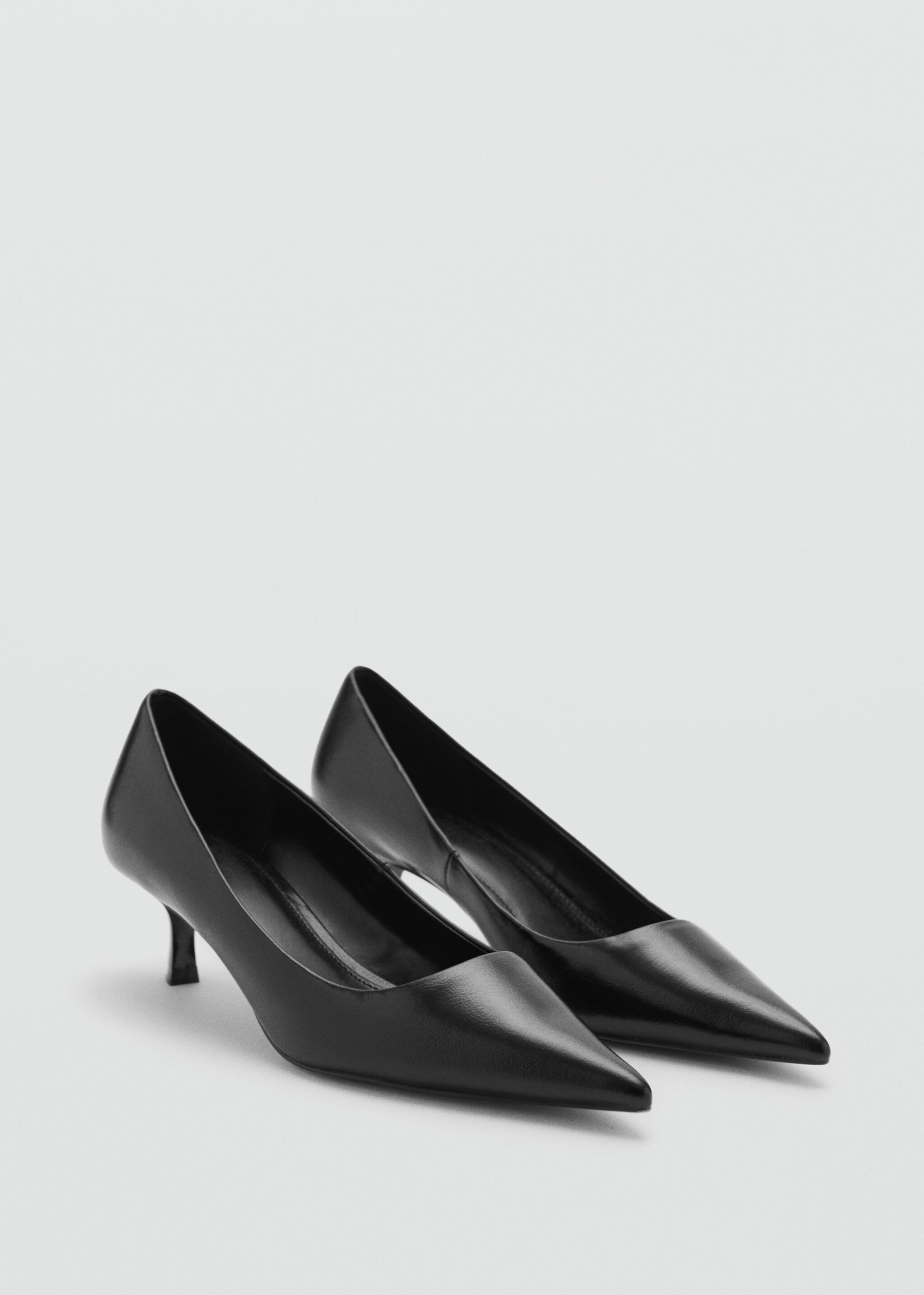 Kitten heel shoes - Medium plane, Black. Ref: 77084046-00.