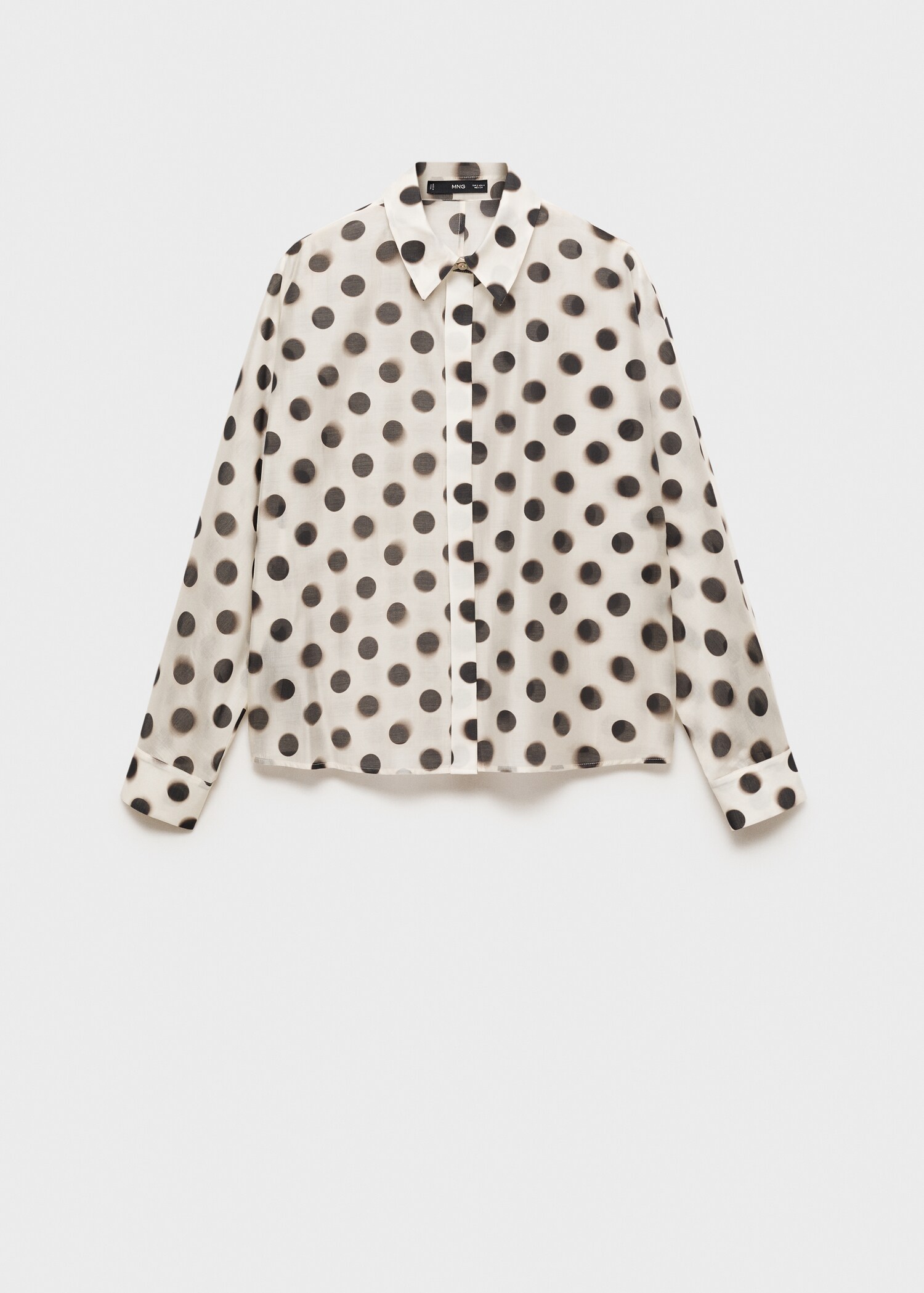 Polka-dot lyocell shirt - Article without model
