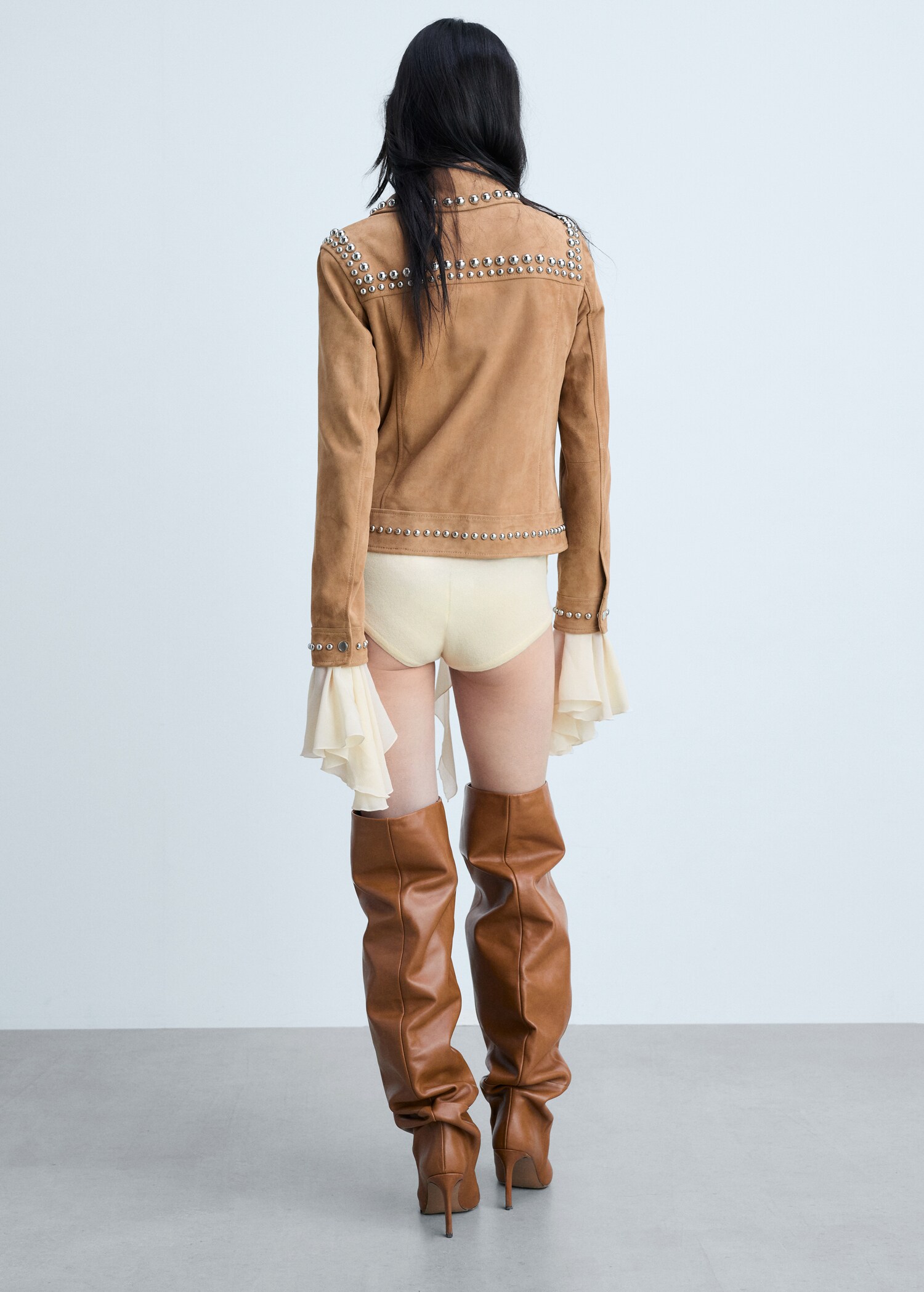 Veste cuir cloutée - Verso de l’article