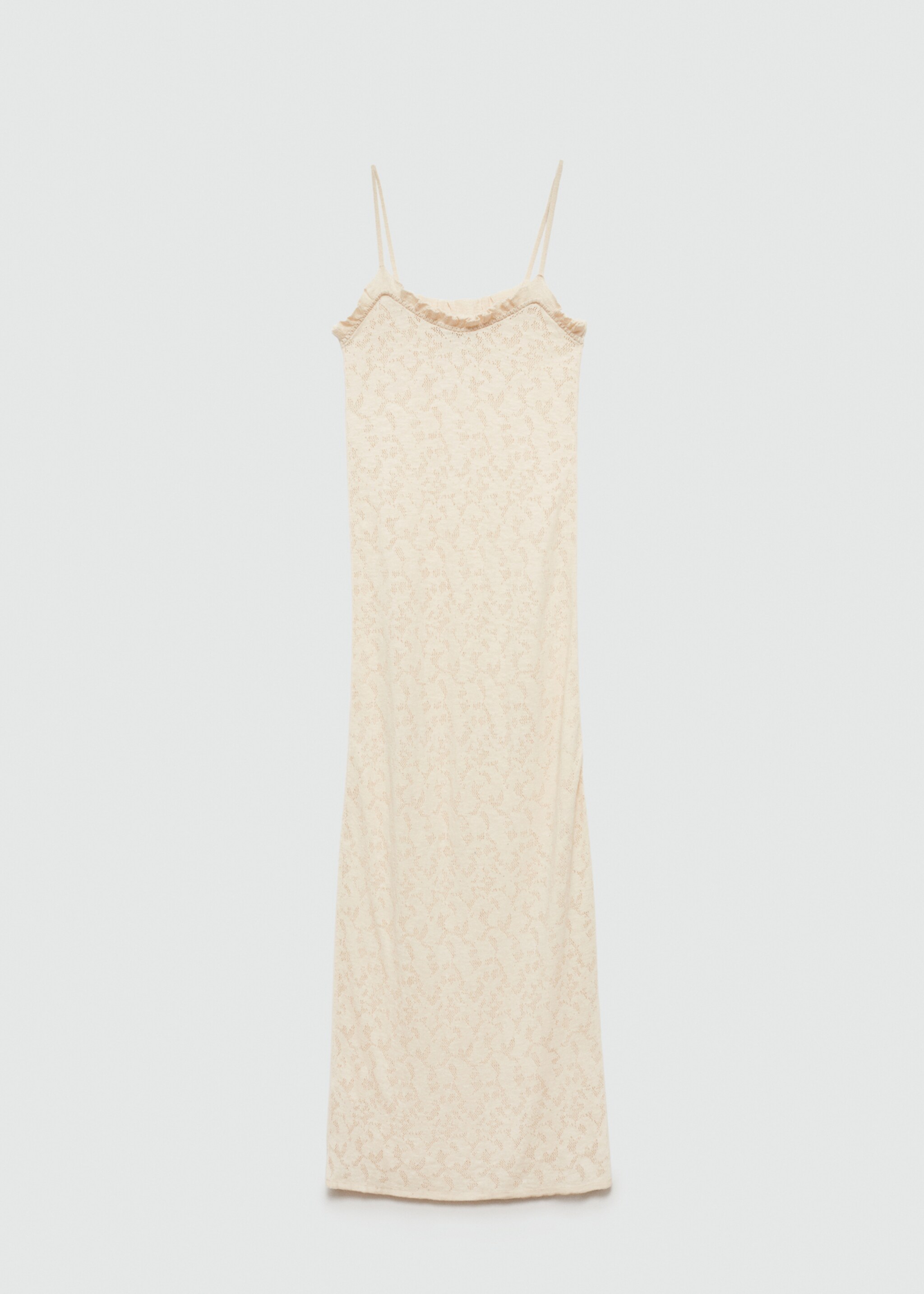 Knitted dress openwork details - Article without model