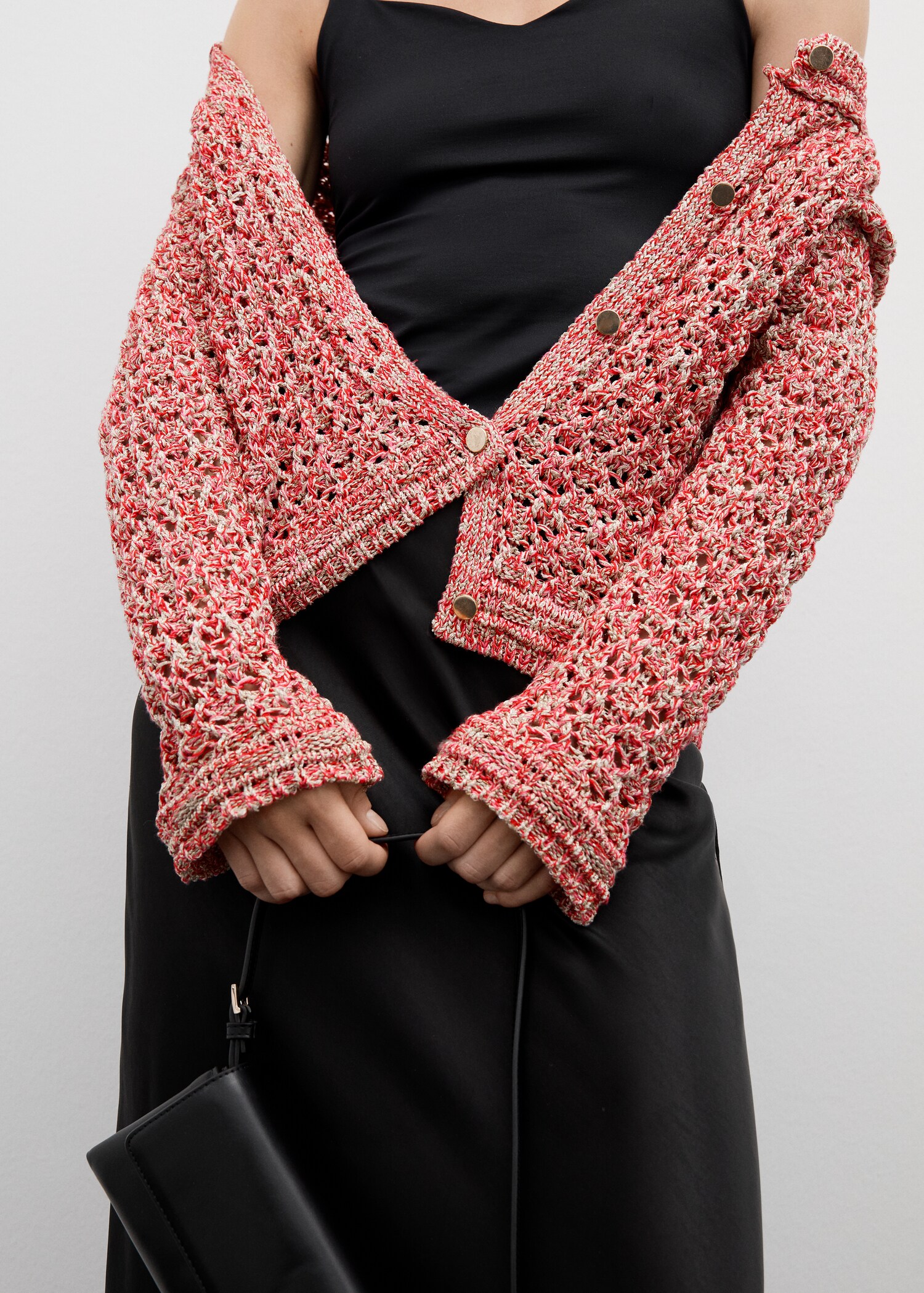 Lurex openwork cardigan - Details of the article 6