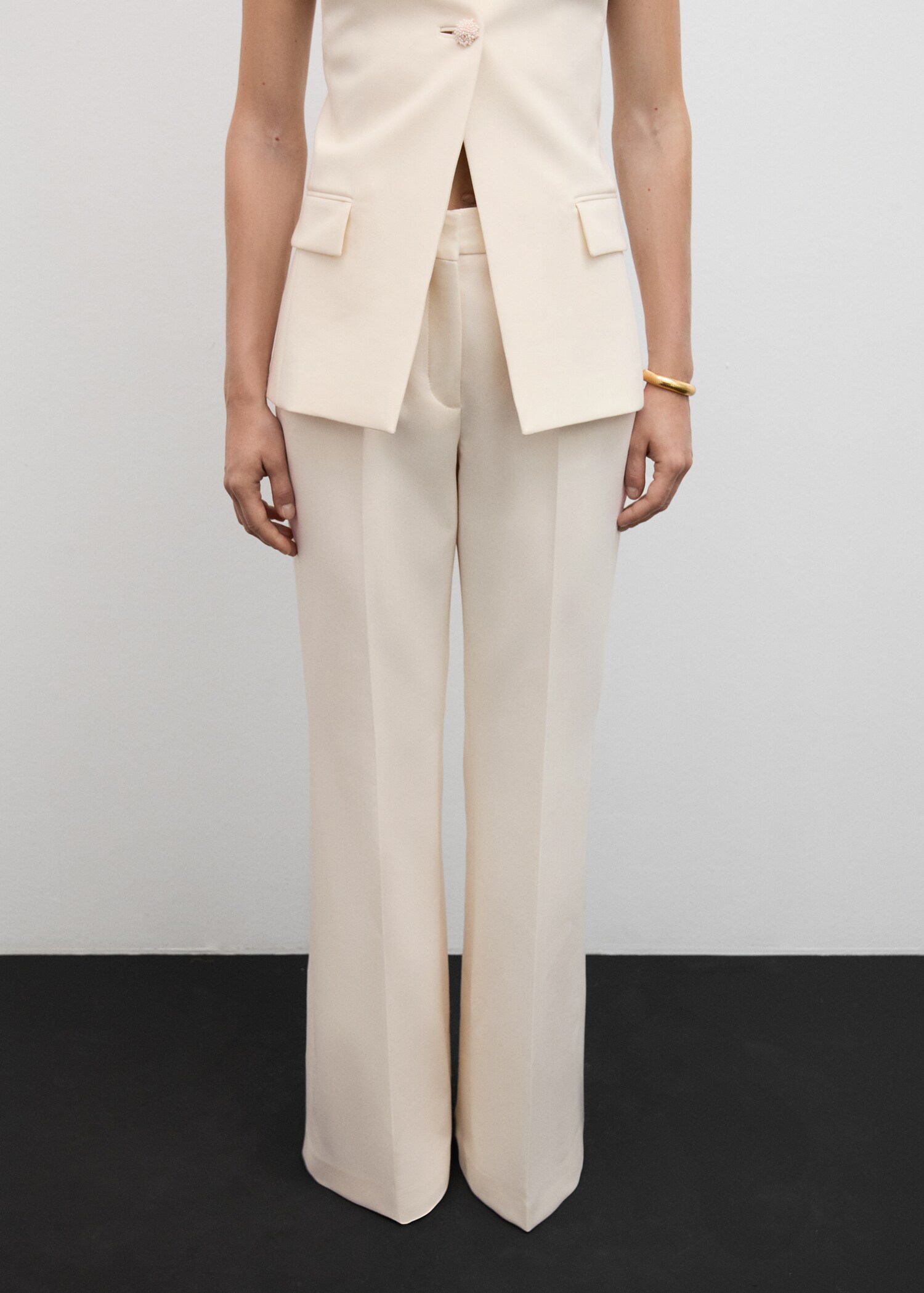 Flared suit trousers - Medium plane