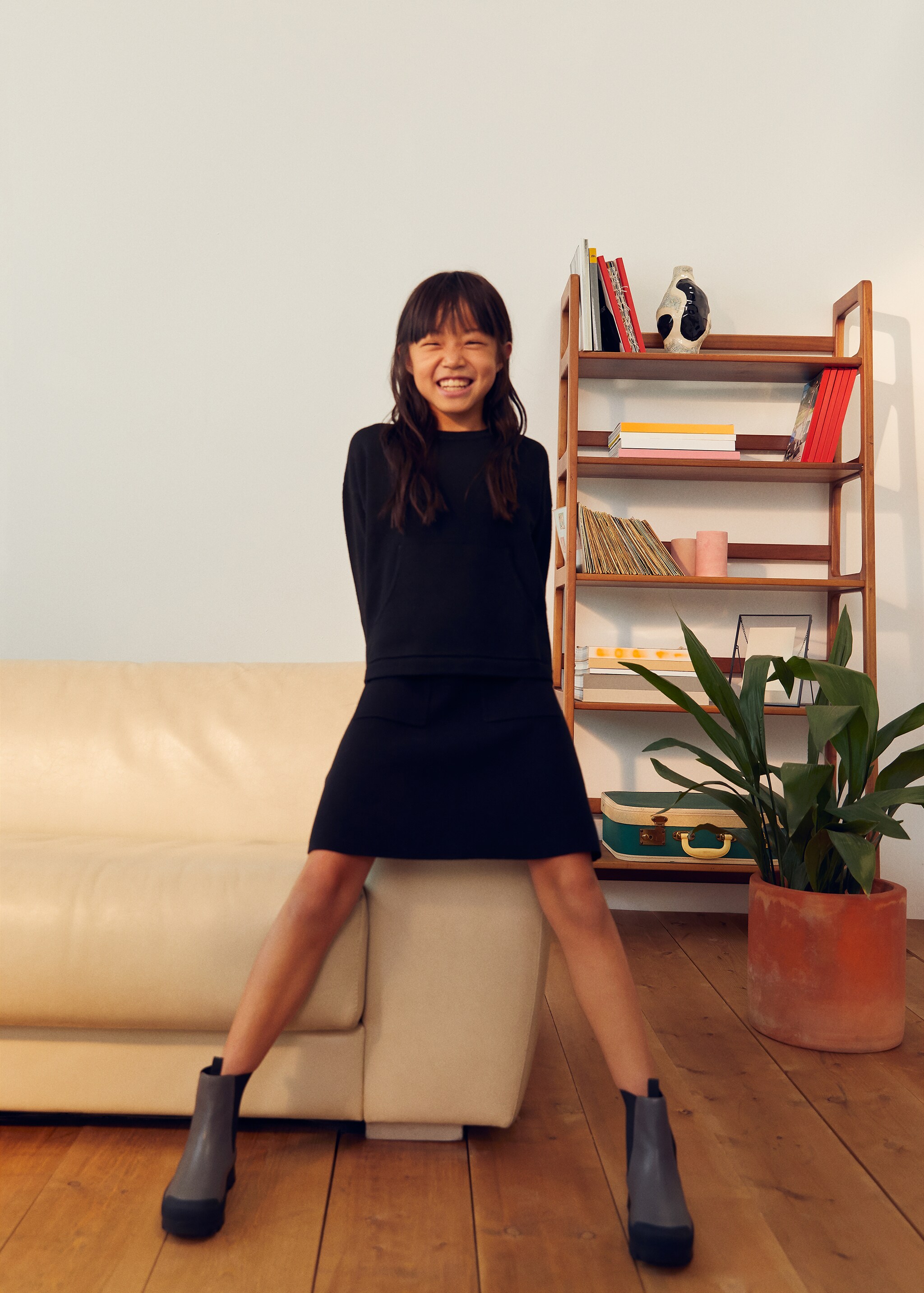 Knitted organic cotton skirt - Details of the article 4