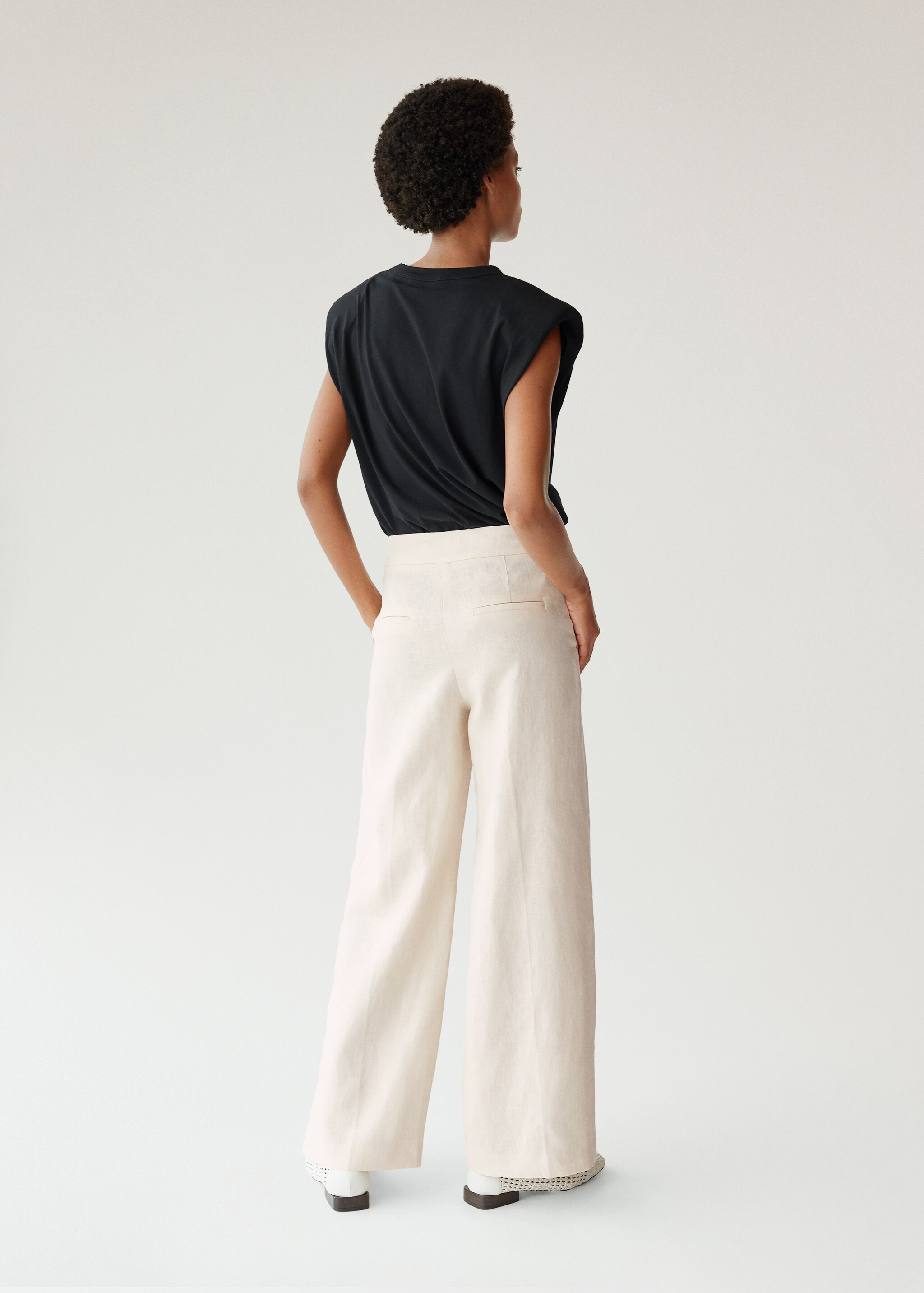 Pantalón traje lino - Reverso del artículo