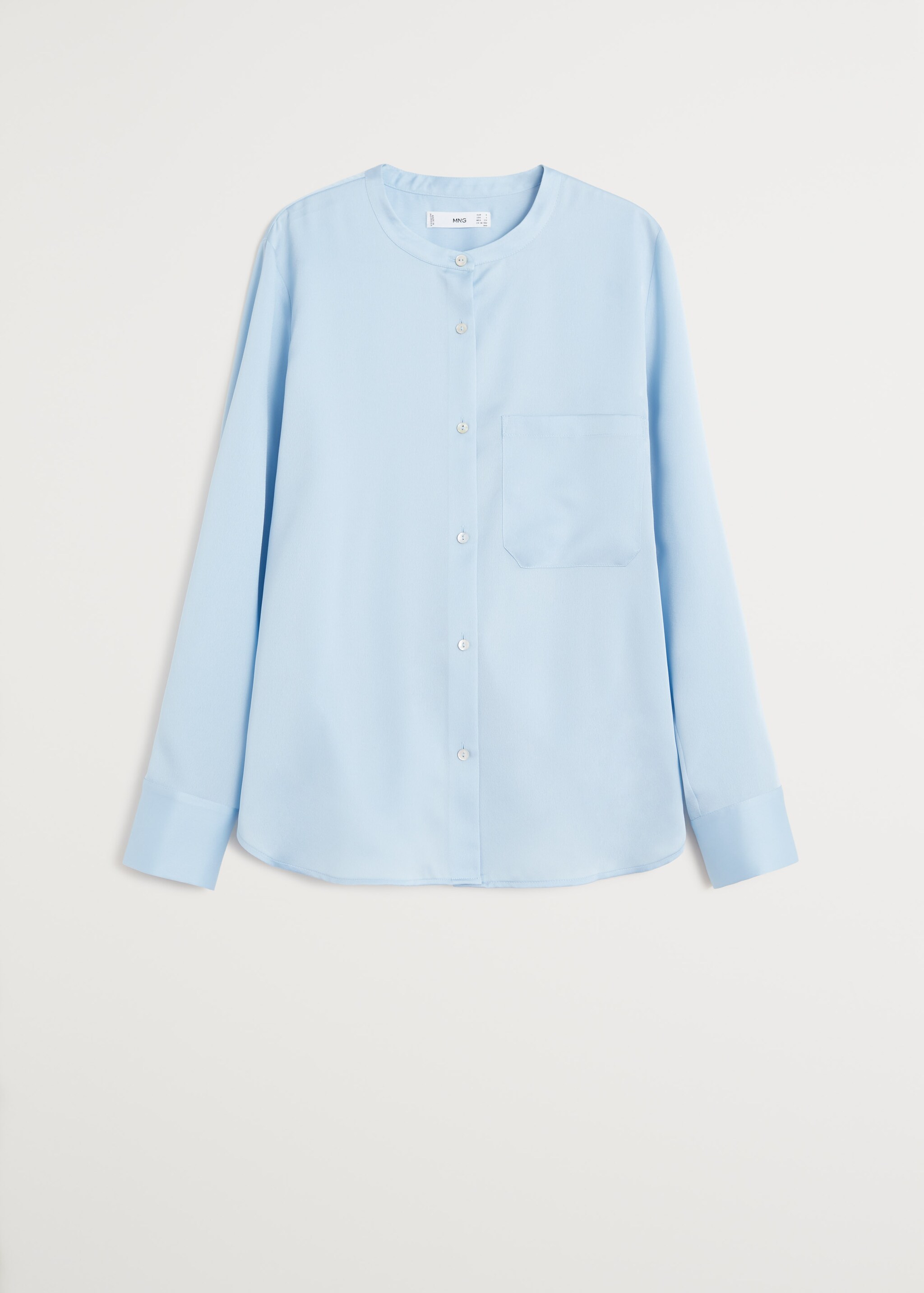 Satin finish flowy shirt - Article without model