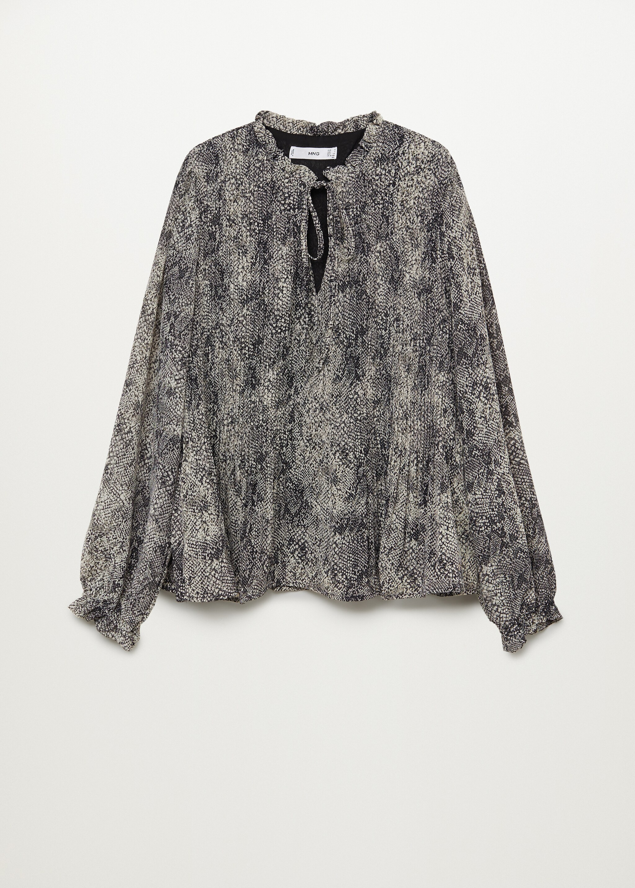 Blusa plisada estampada - Artículo sin modelo