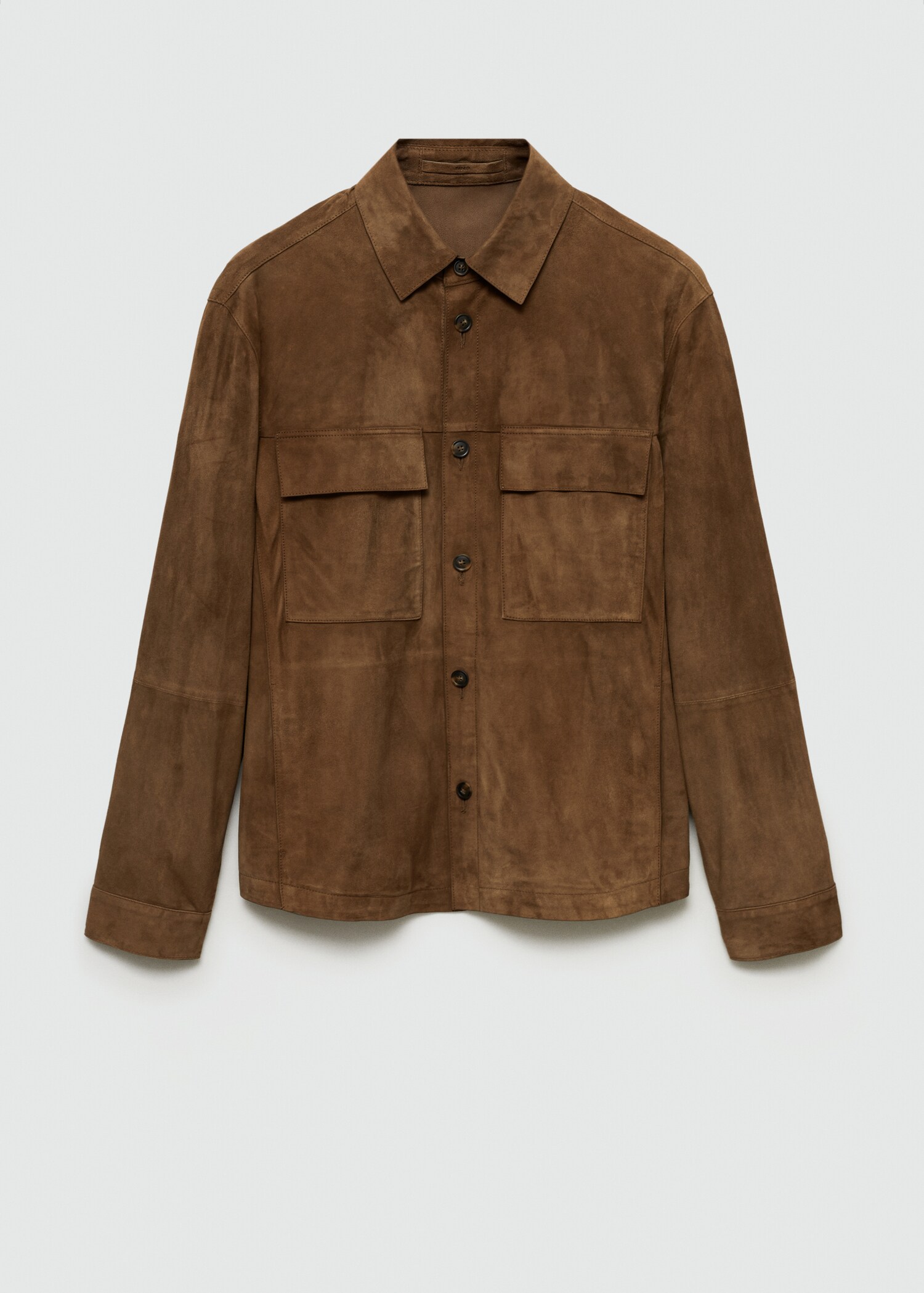 Overshirt aus 100 % Wildleder mit Taschen - Artikel ohne Model