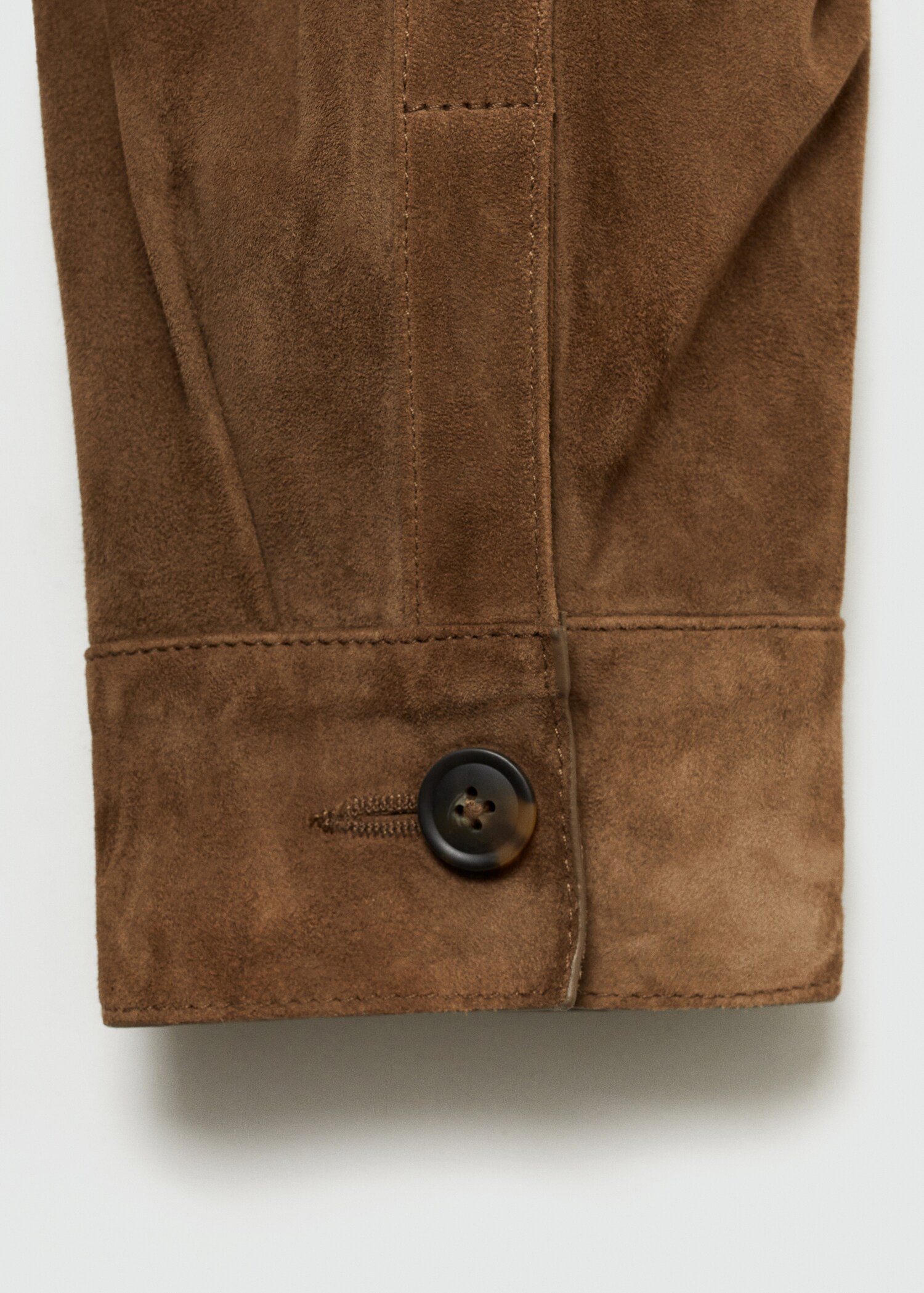 Overshirt aus 100 % Wildleder mit Taschen - Detail des Artikels 0