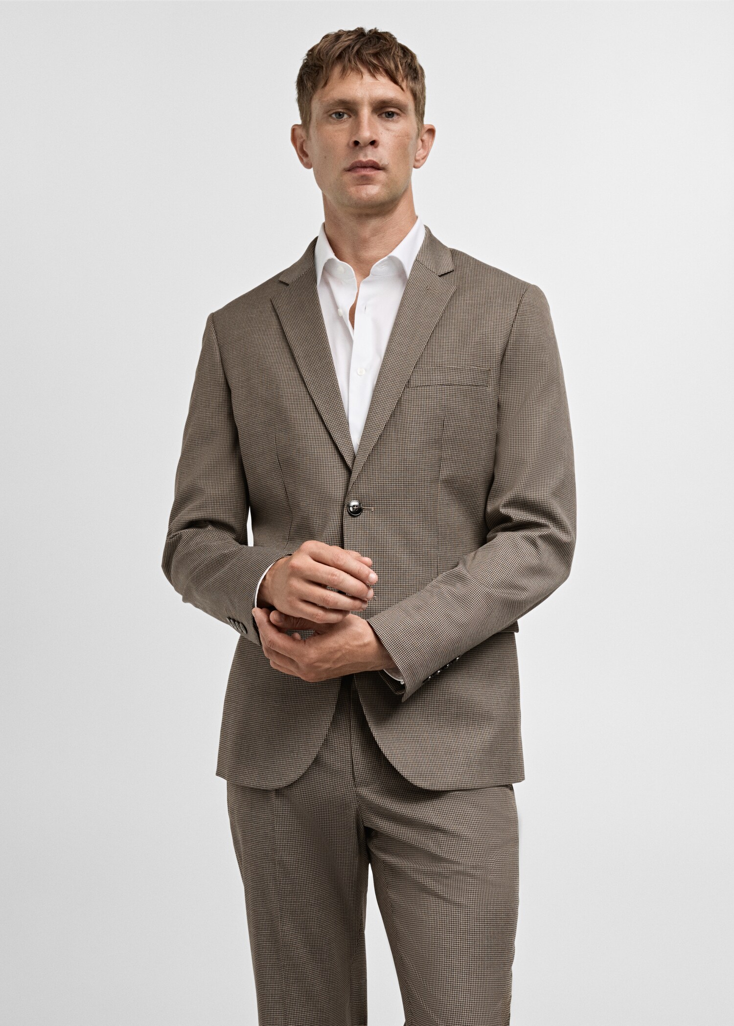 100% merino wool sweater with zip-up collar - Medium plane