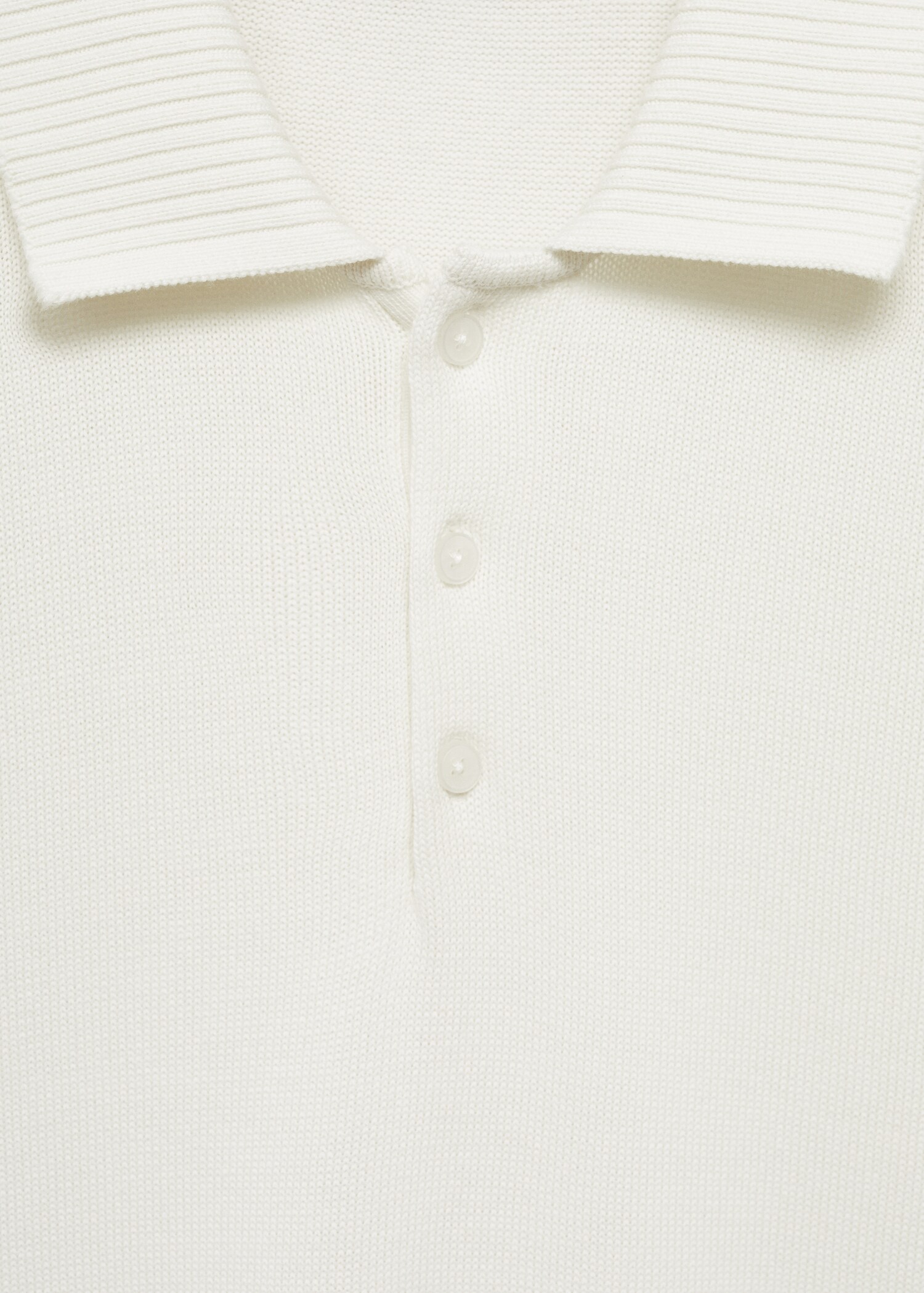 Fine-knit cotton polo shirt - Details of the article 8