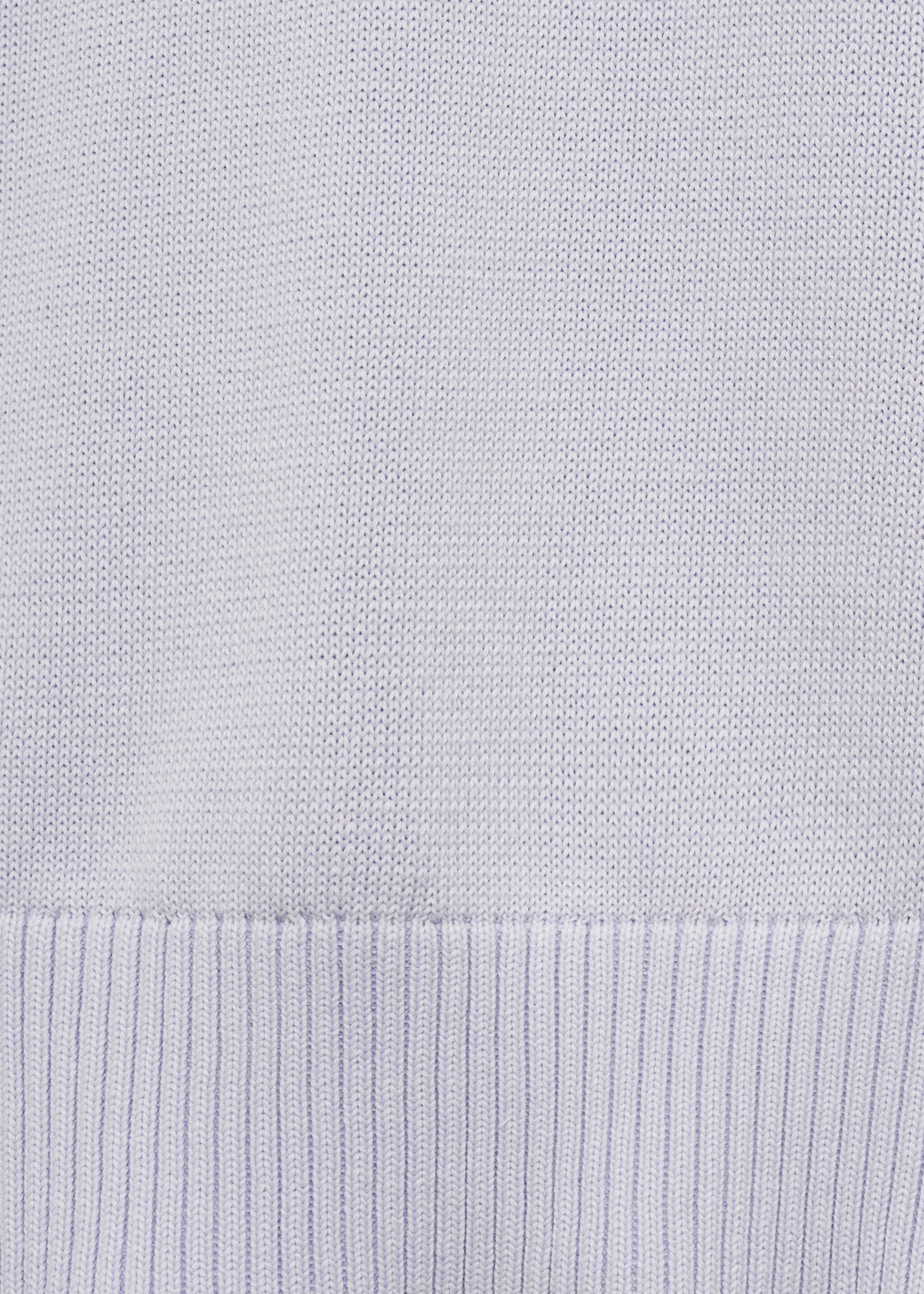 Fine-knit cotton polo shirt - Details of the article 0, Lilac. Ref: 77084443-00.