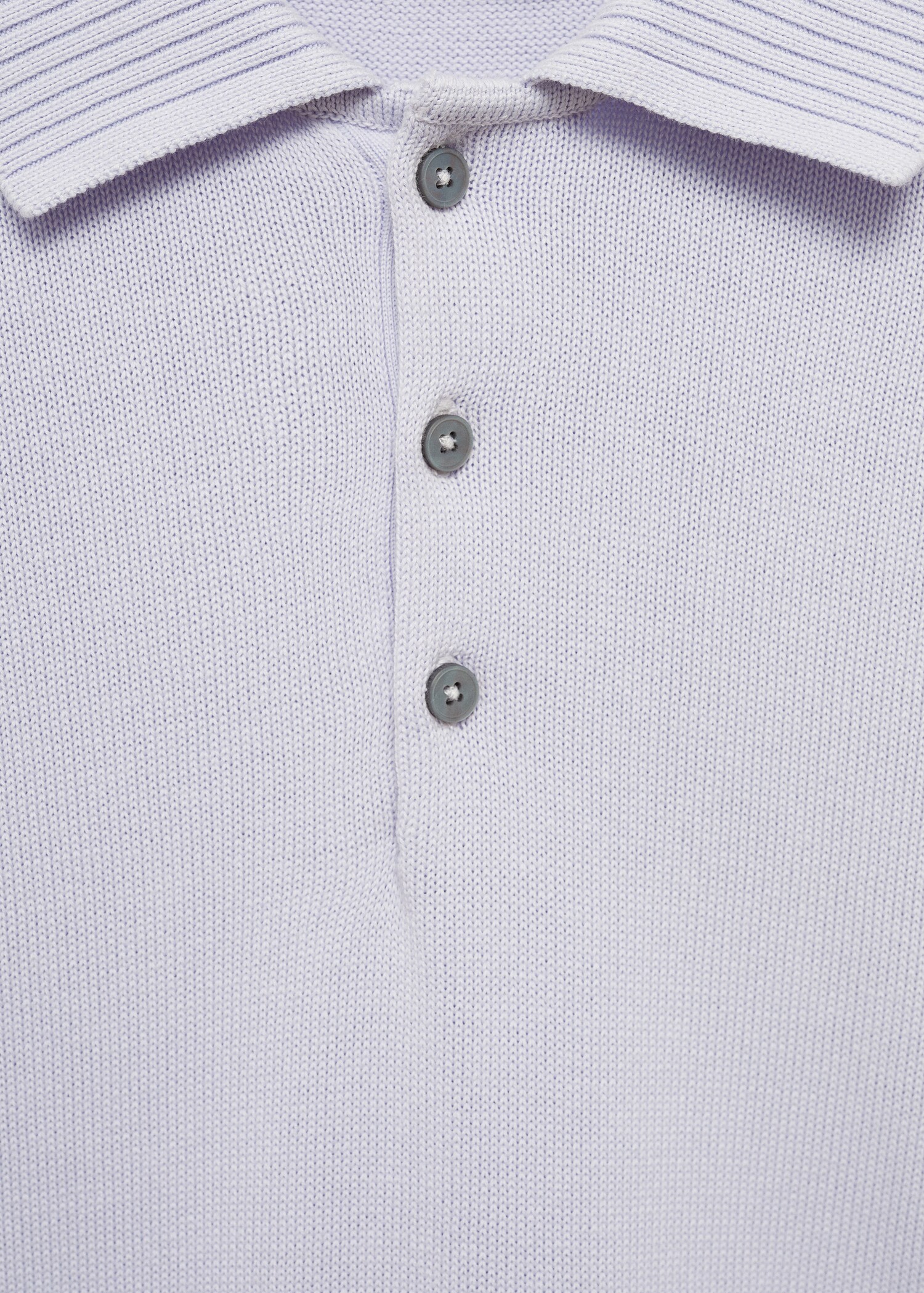 Fine-knit cotton polo shirt - Details of the article 8