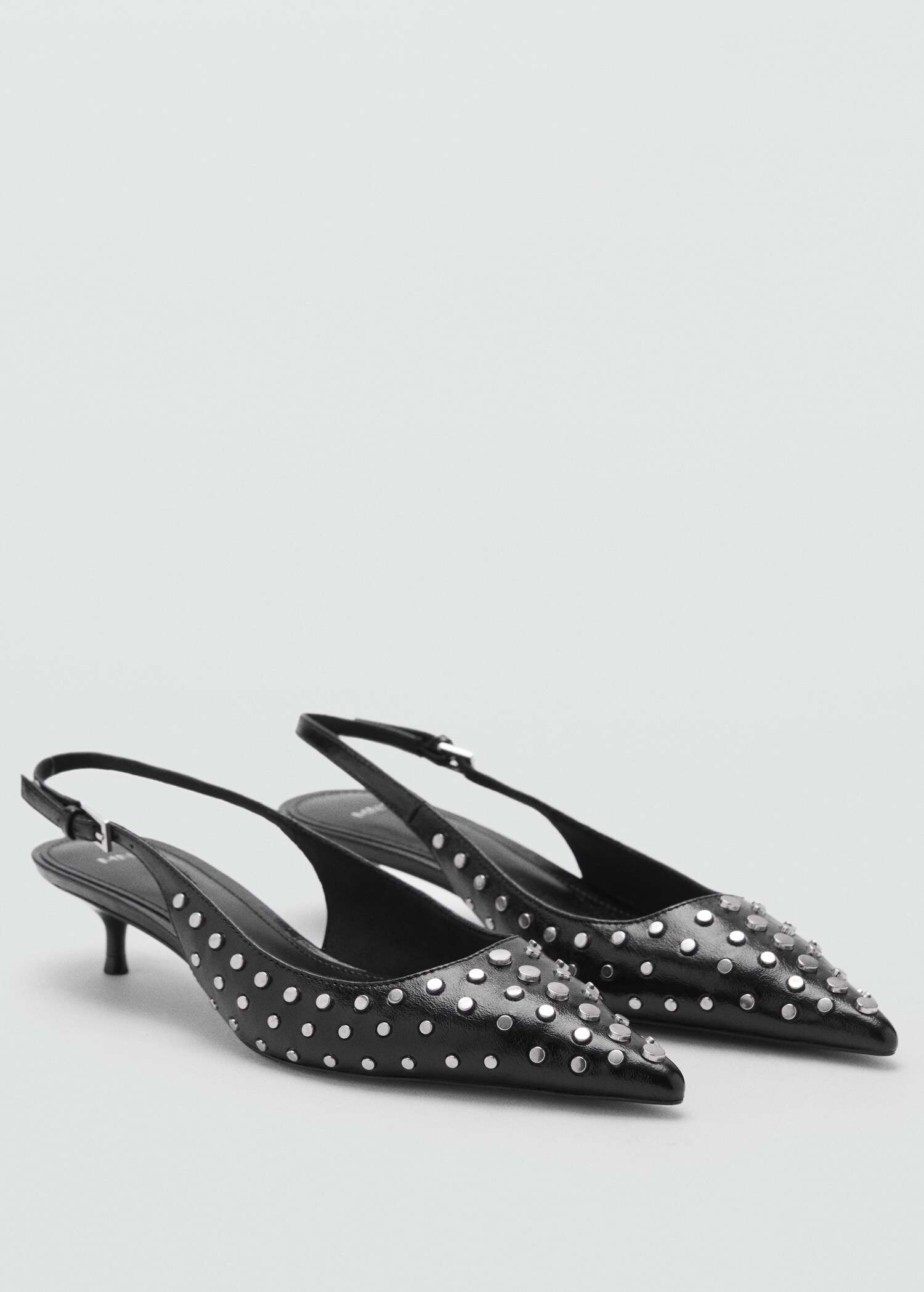 Studded slingback shoes - Medium plane
