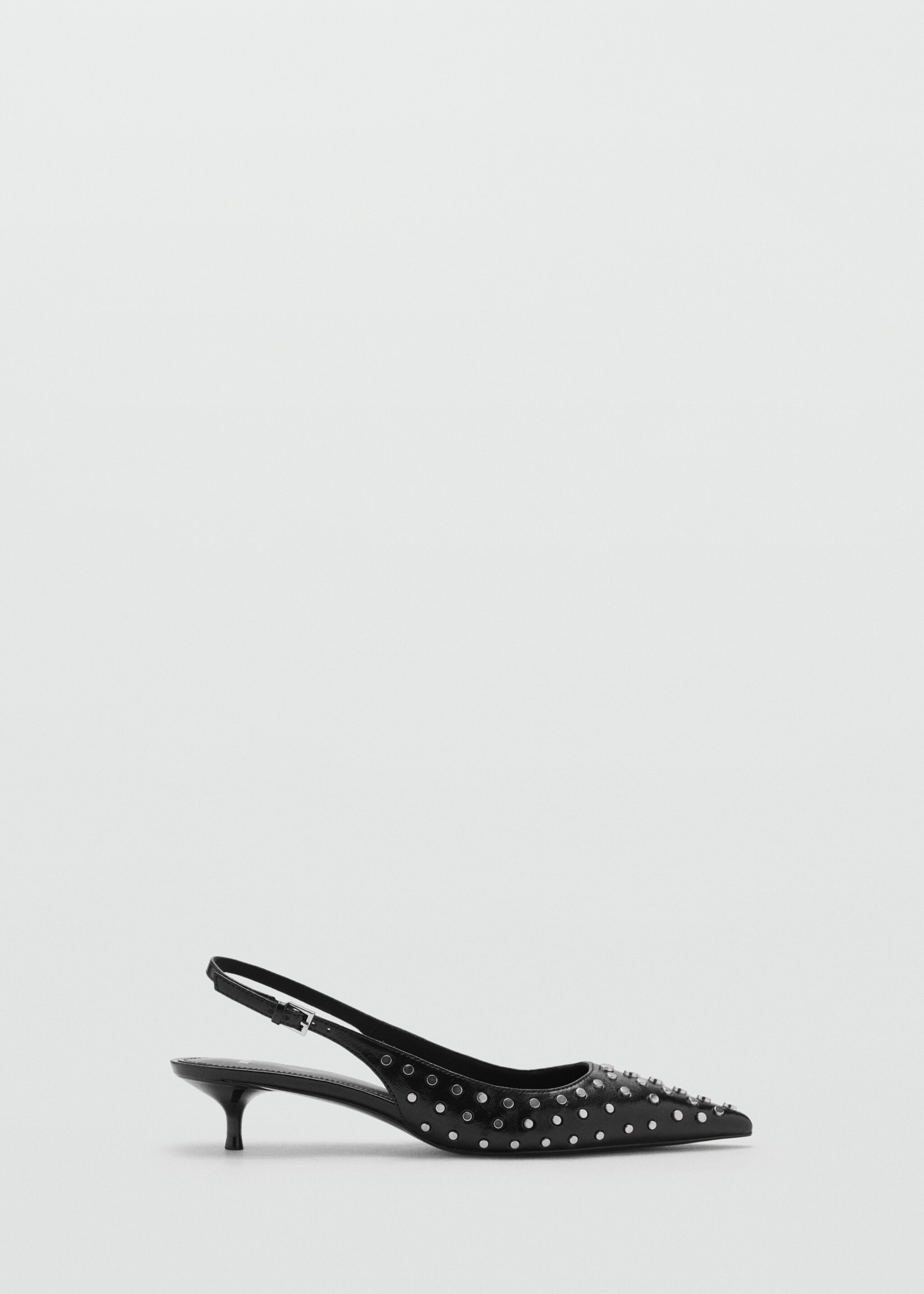 Studded slingback shoes - Article without model, Black. Ref: 77084446-00.