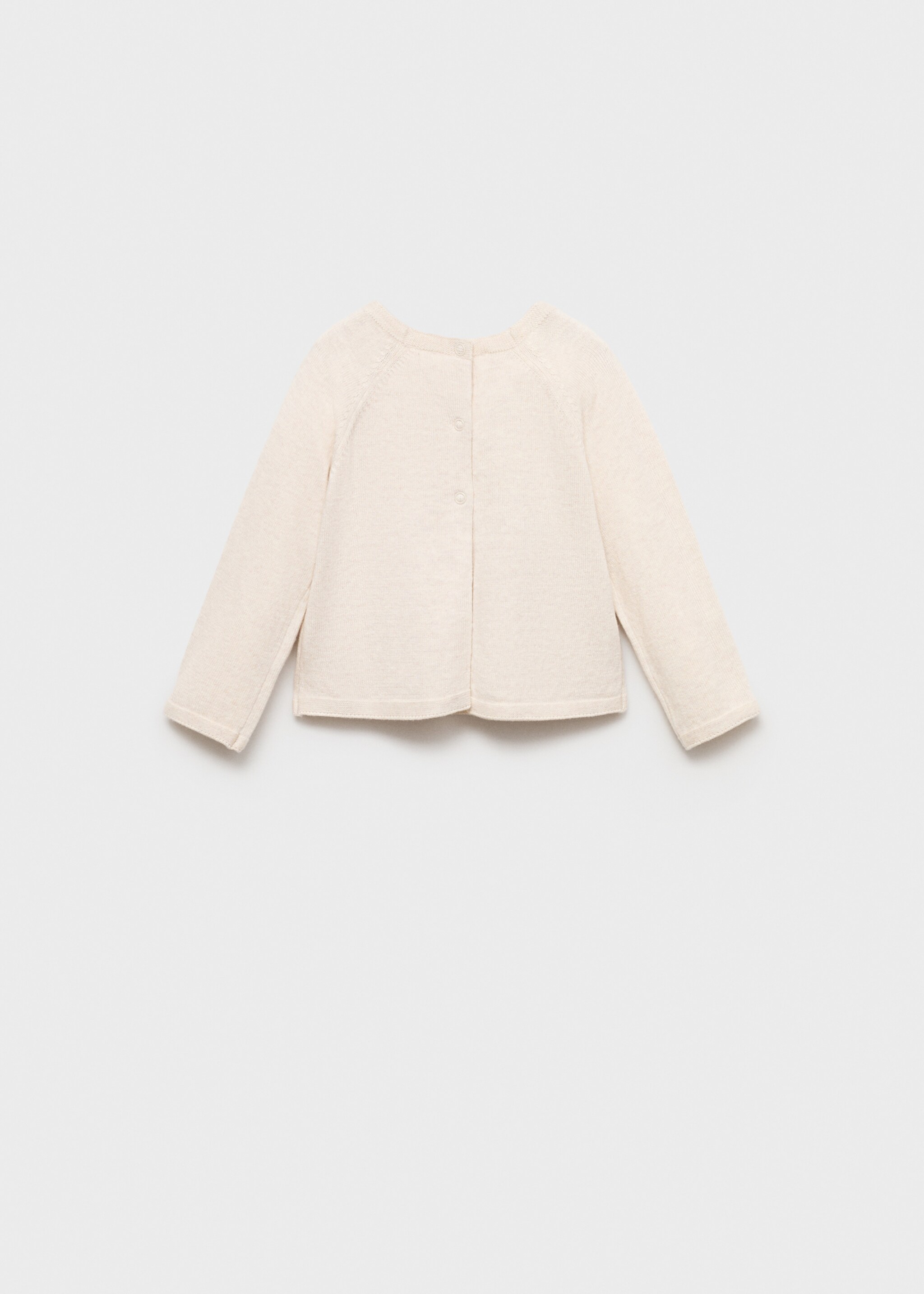 Knit sweater - Reverse of the article, Sand. Ref: 77084449-00.