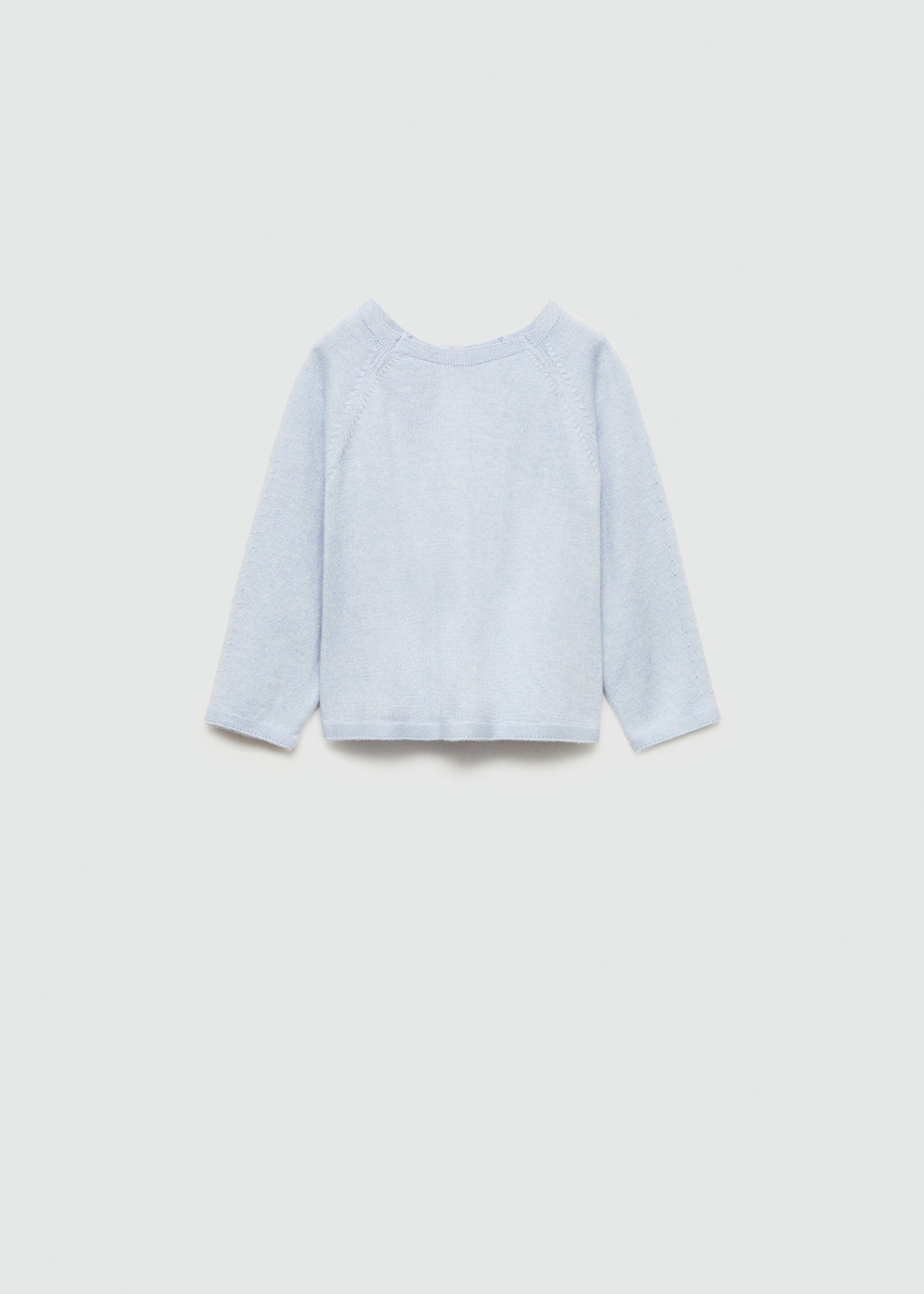 Knit sweater - Article without model, Sky Blue. Ref: 77084449-00.