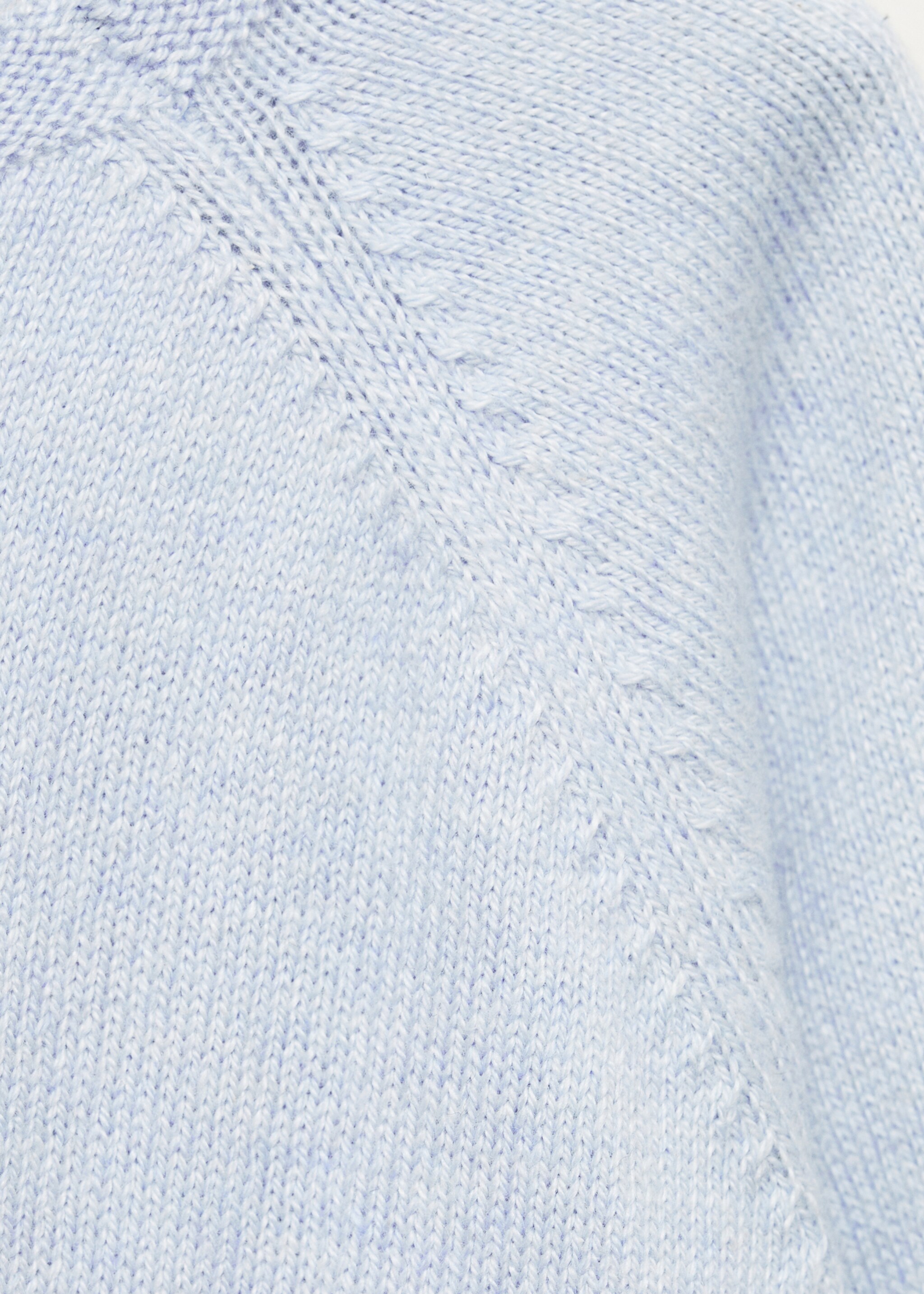 Knit sweater - Details of the article 8, Sky Blue. Ref: 77084449-00.