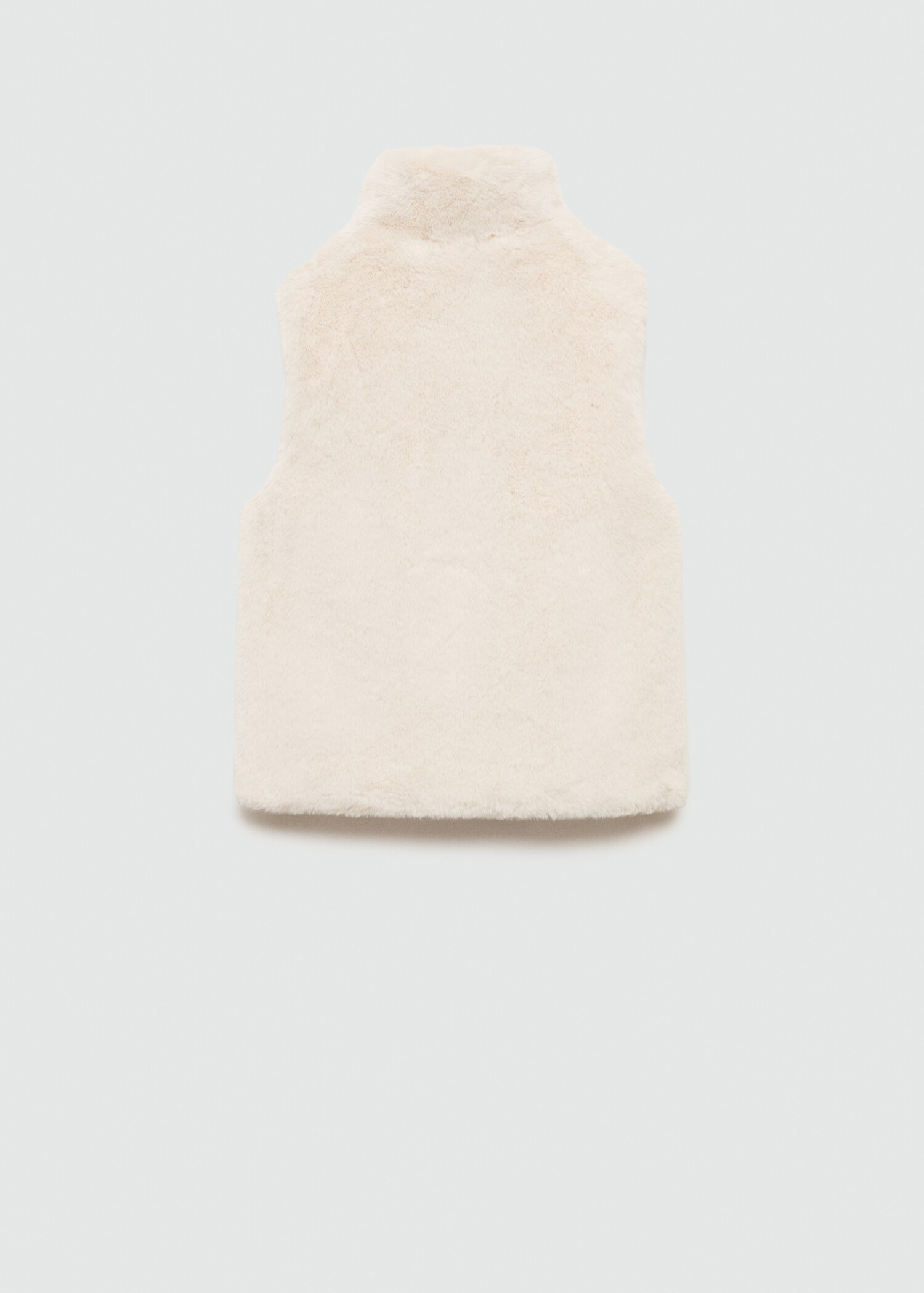 Fur-effect gilet with pockets - Reverse of the article