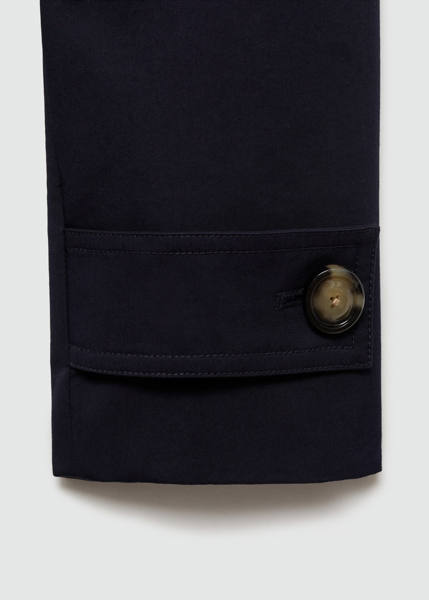 Langer zweireihiger Trenchcoat - Detail des Artikels 0