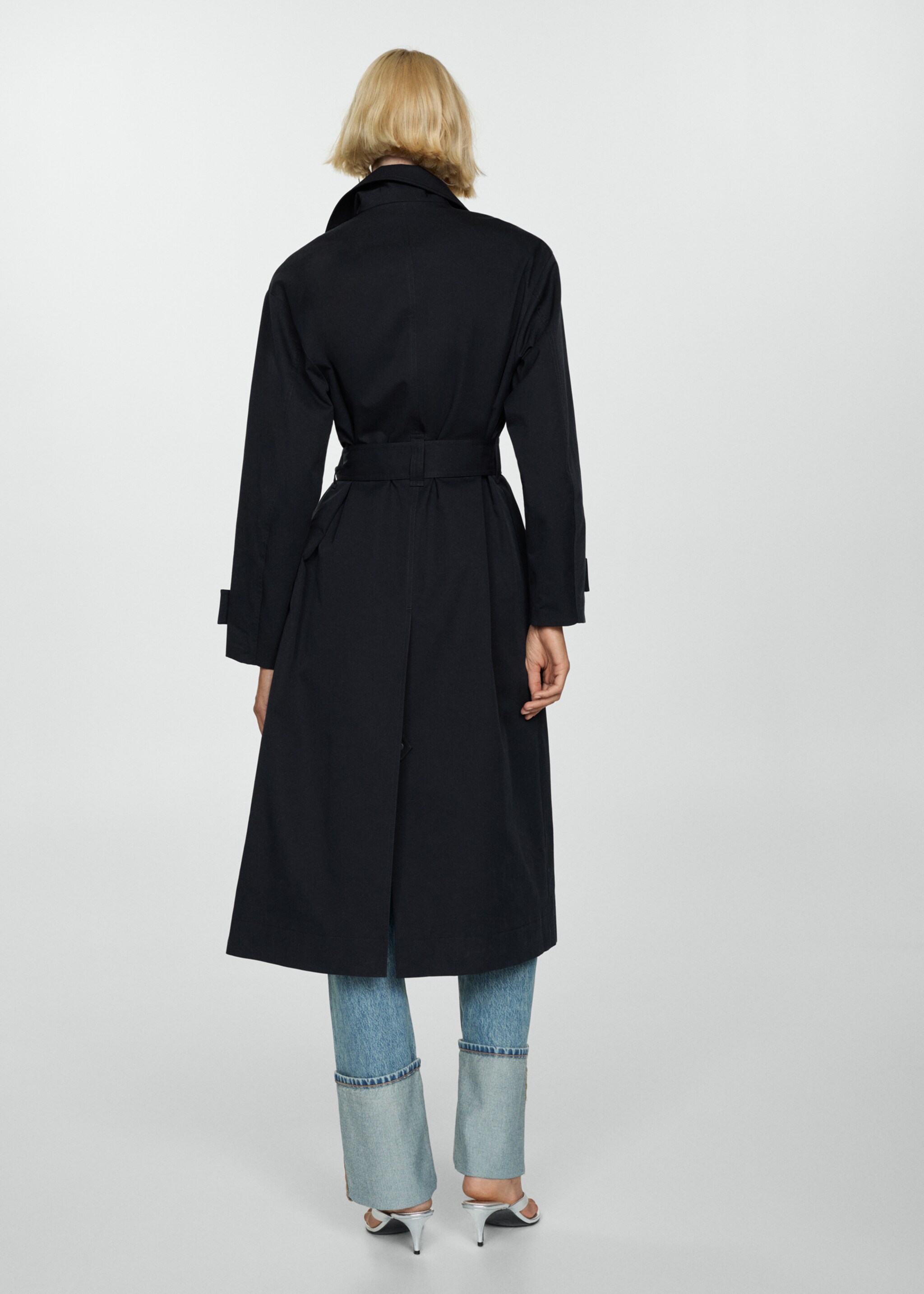 Trench long double boutonnage - Verso de l’article
