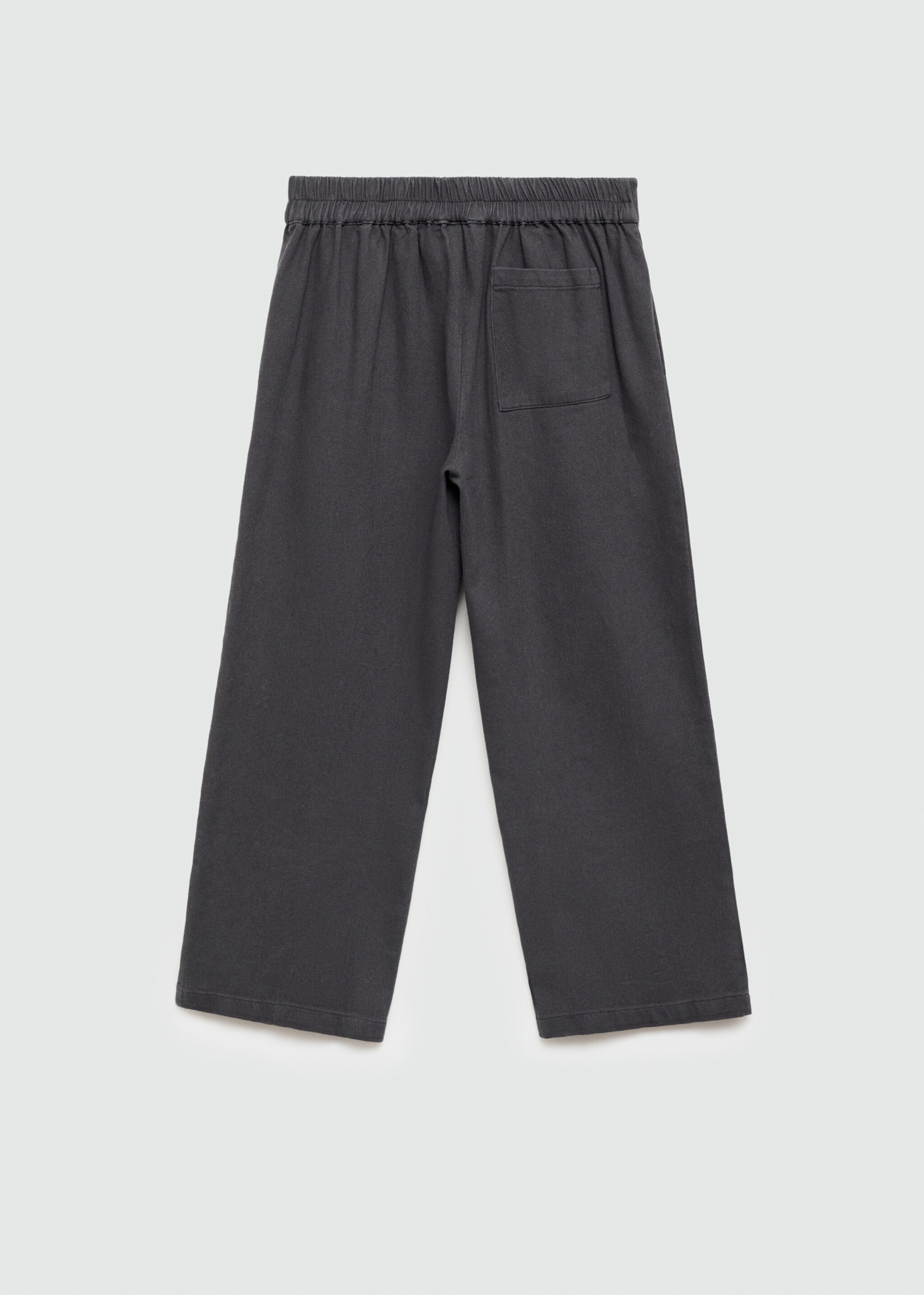 Pleat detail trousers - Reverse of the article, Charcoal. Ref: 77084764-00.