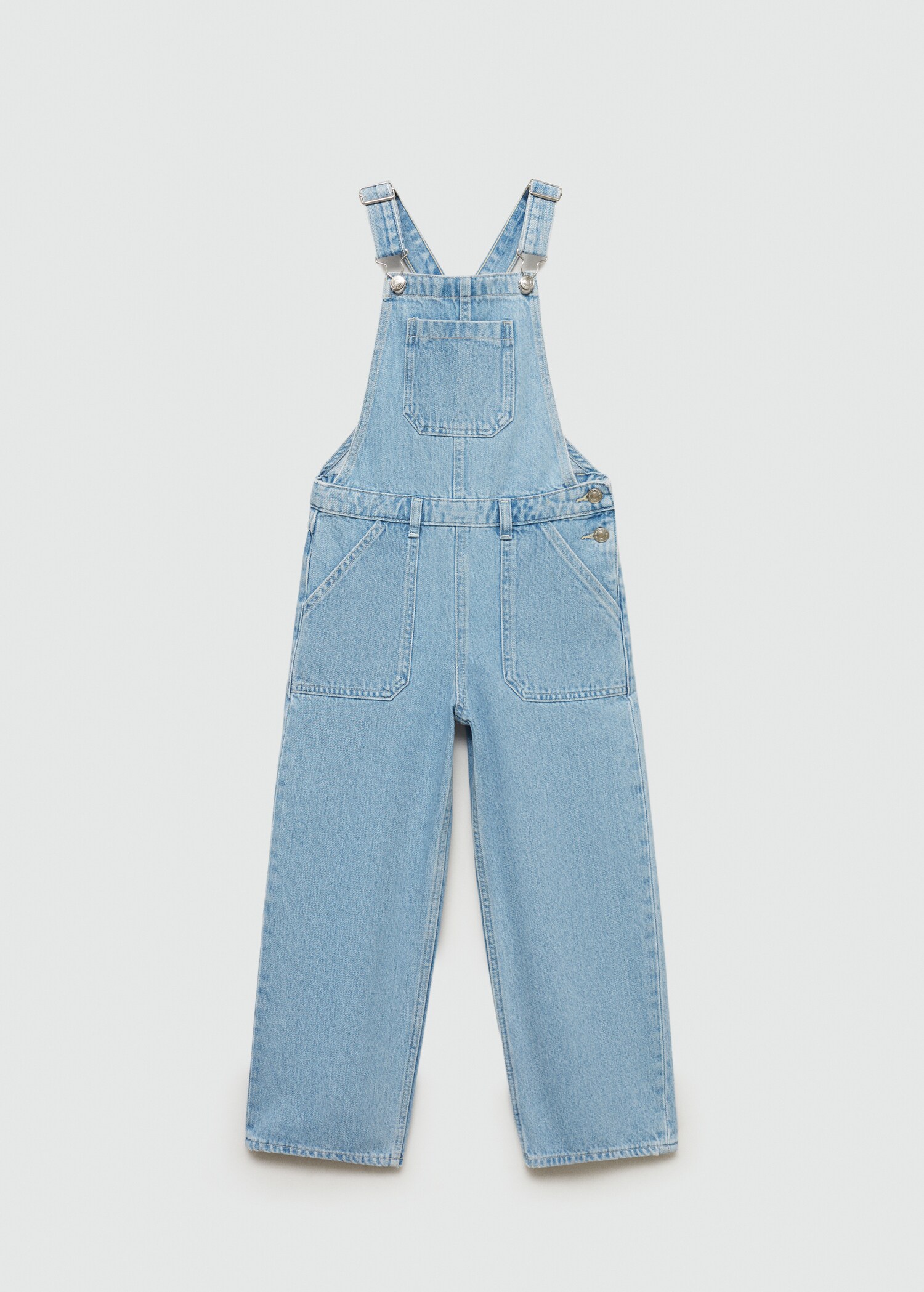 Raka hängselbyxor denim - Artikel utan modell