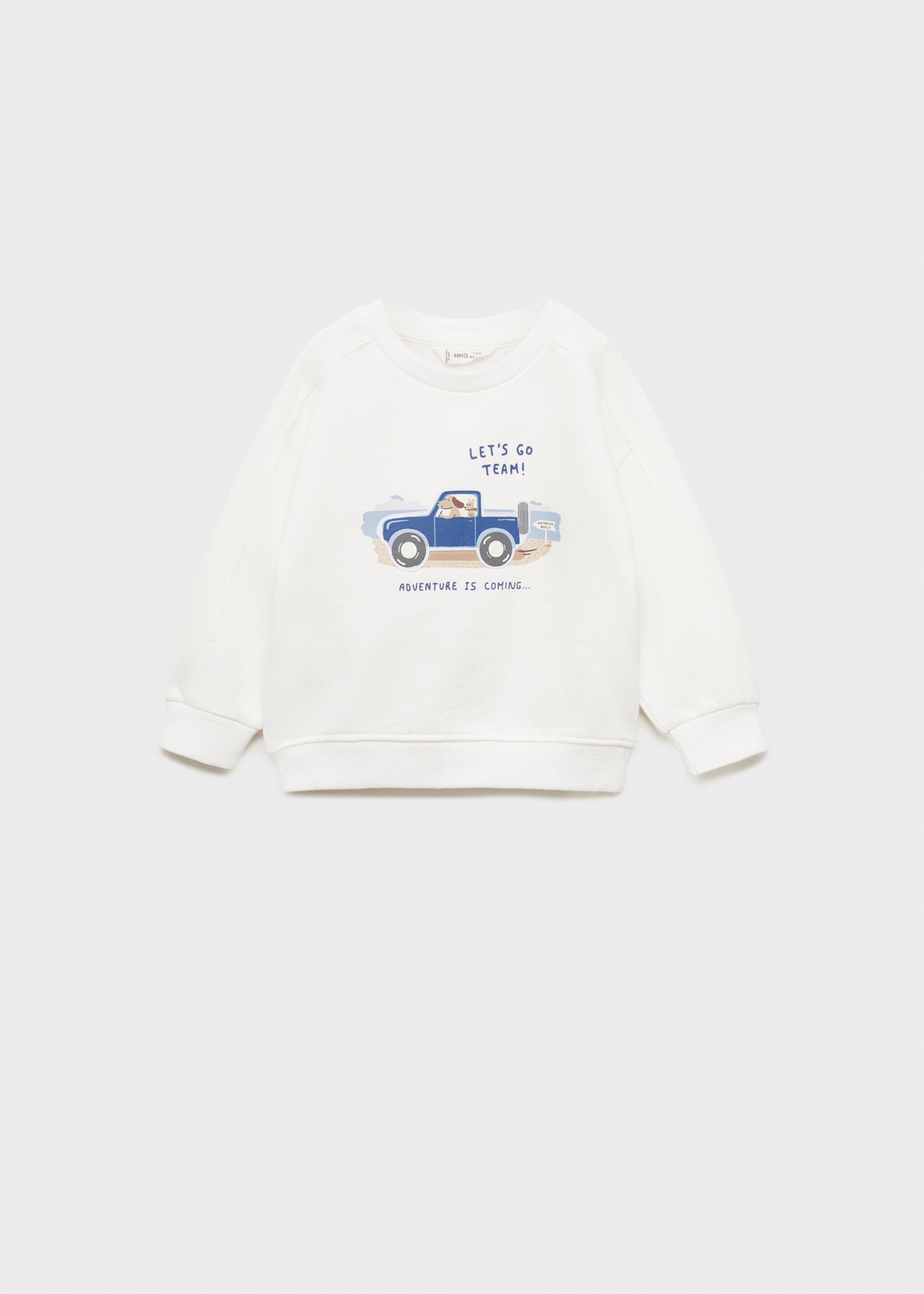 Path print sweatshirt - Article without model, Off White. Ref: 77084770-00.