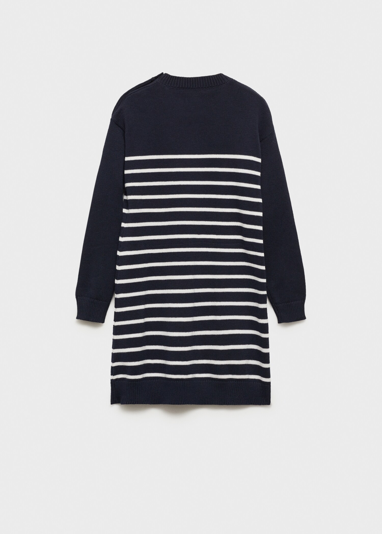 Striped sweater dress - Reverse of the article
