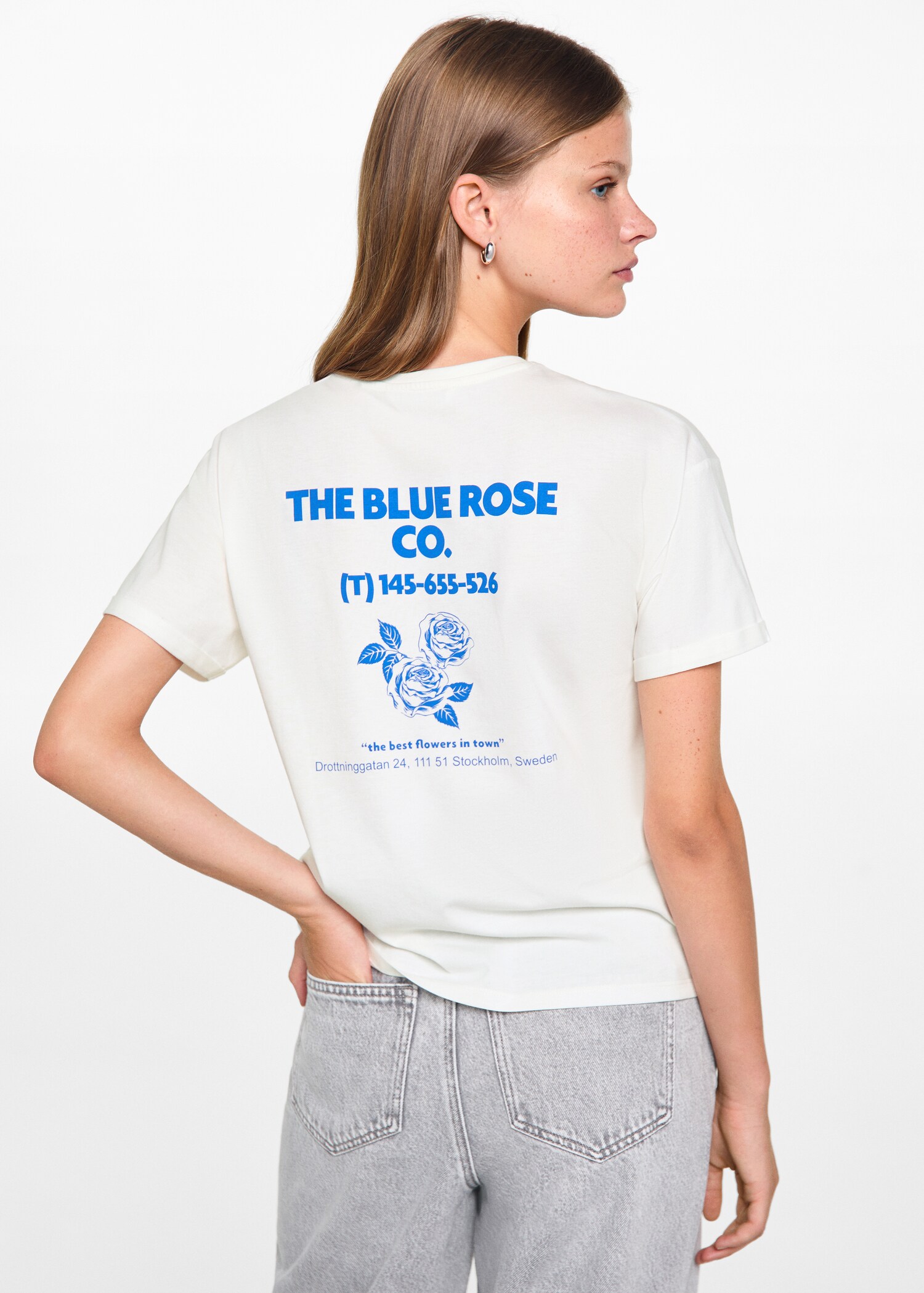 Printed t-shirt on the back - Reverse of the article
