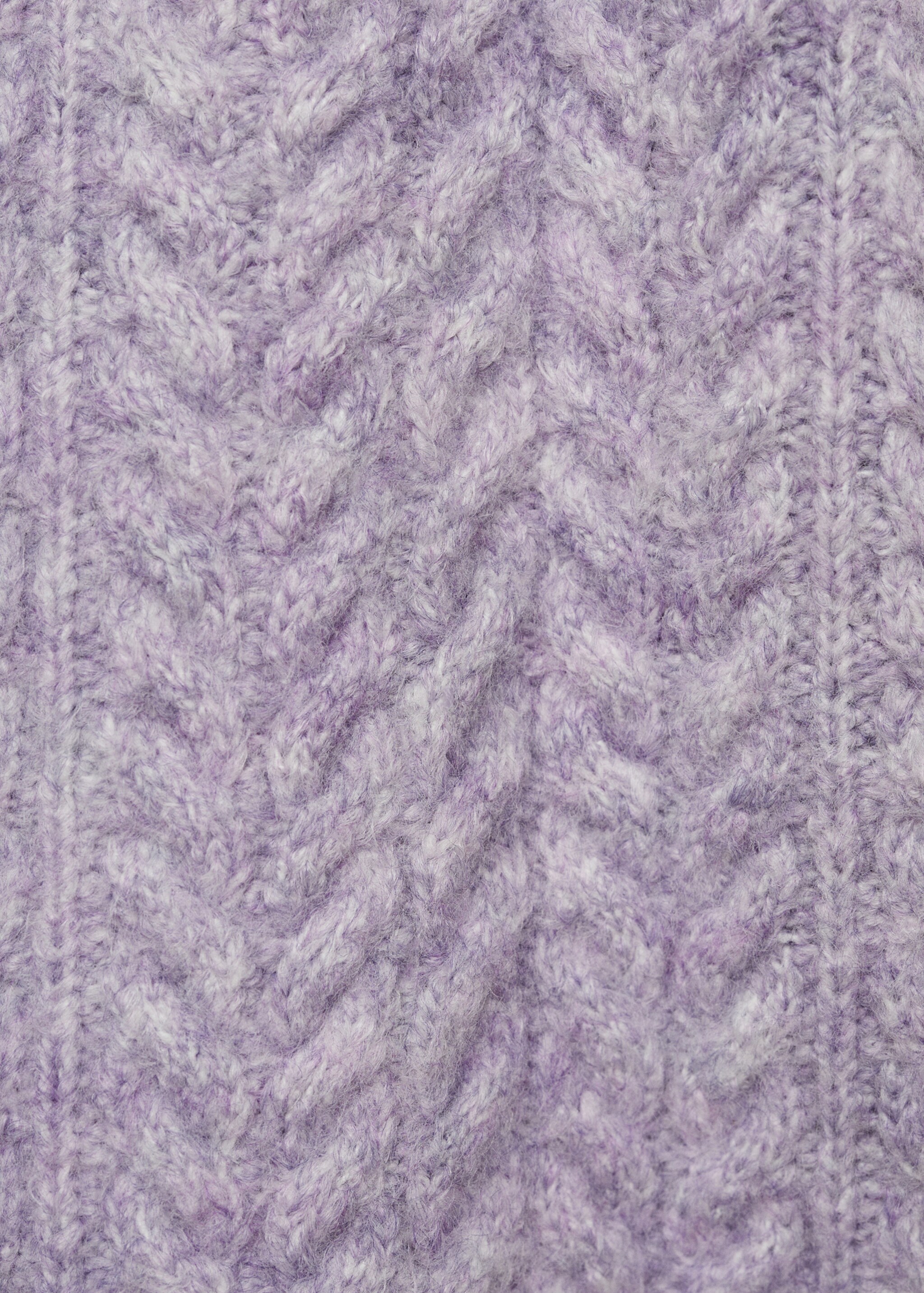 Cardigan mit Zopfmuster - Detail des Artikels 0, Lavendell. Ref: 77084784-00.
